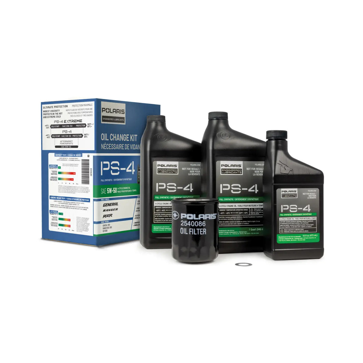 Full Synthetic Oil Change Kit,  2.5 Quarts of PS-4 Engine Oil and 1 Oil Filter