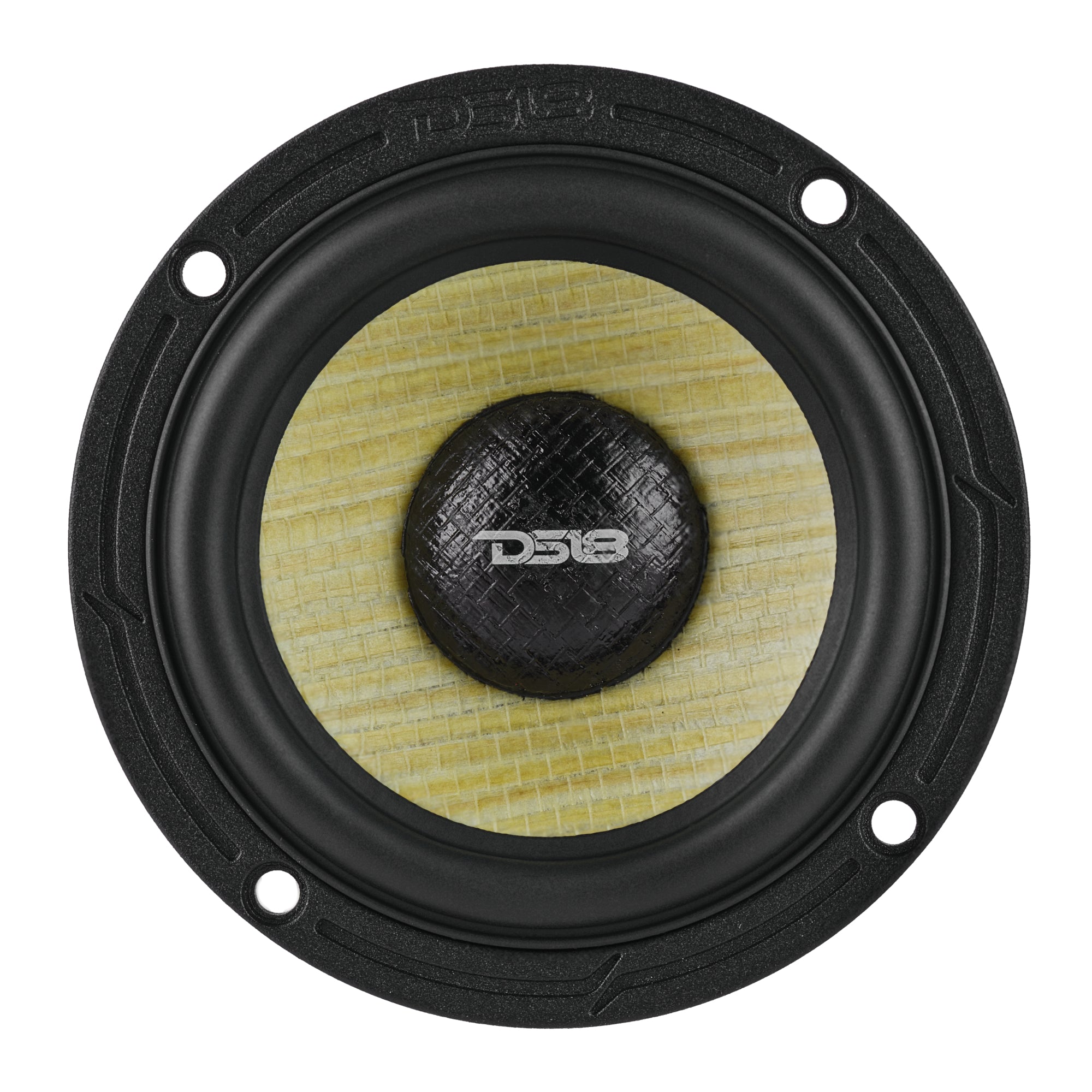 DXQ 3.5” Midrange Speaker with Yellow Straw + Composite Foam Cone | 60W RMS 4-Ohm