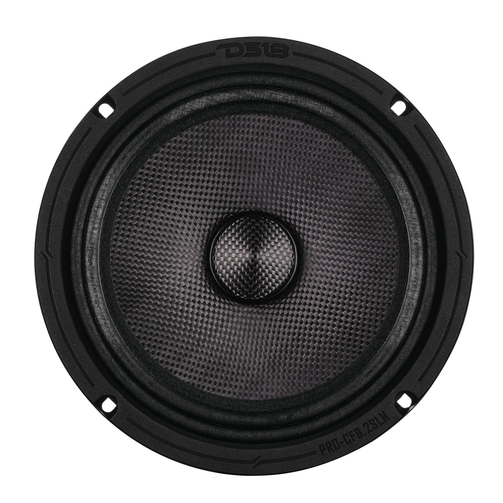 8” Slim Motorcycle & Motorsports Loudspeaker With Neodymium Magnet and Water Resistant Carbon Fiber Cone | 200W RMS 2-Ohm