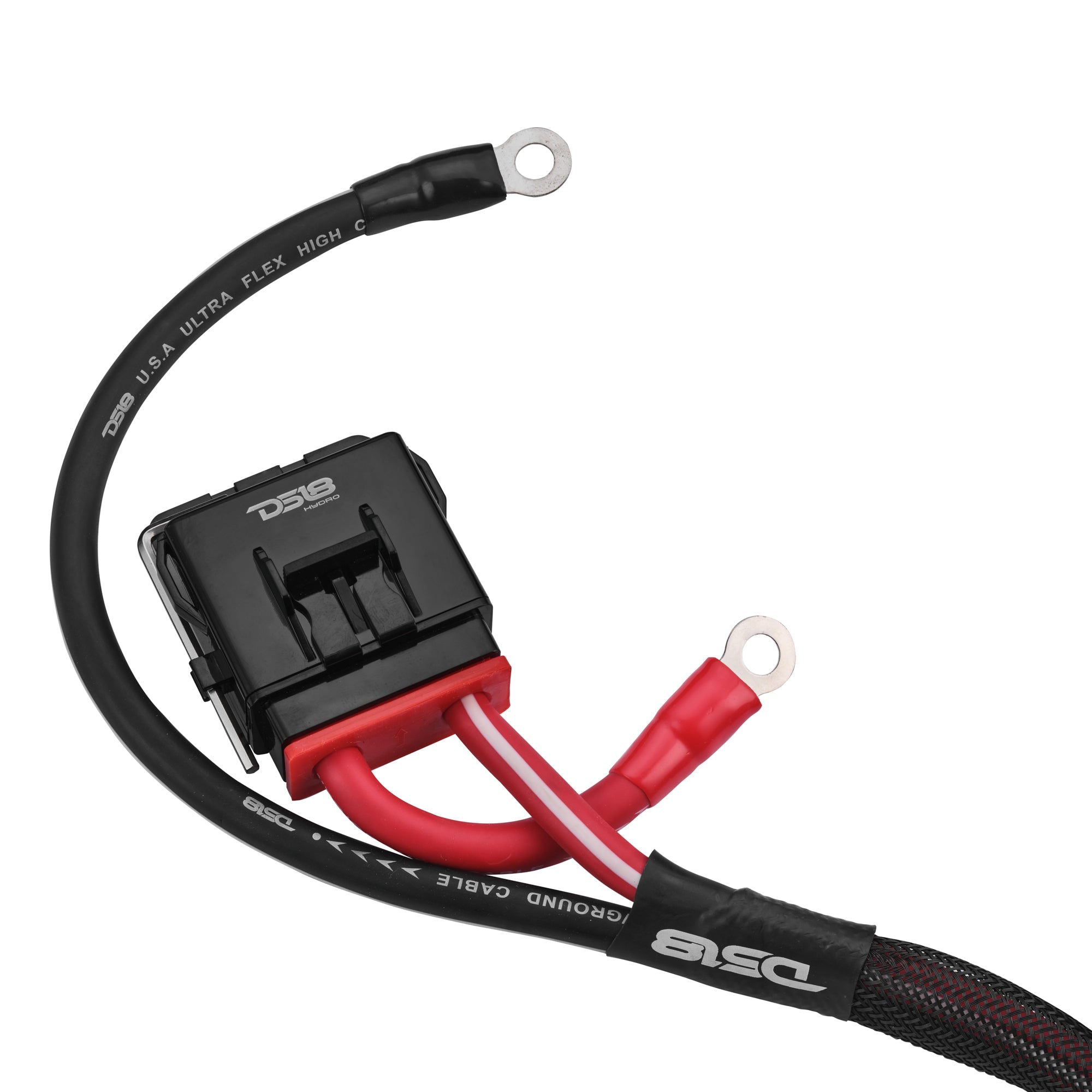 UTV 4-Gauge Power Harness Kit – 8ft Power & Ground Cables with Water-Resistant Fuse Holder for 2-Door UTVs