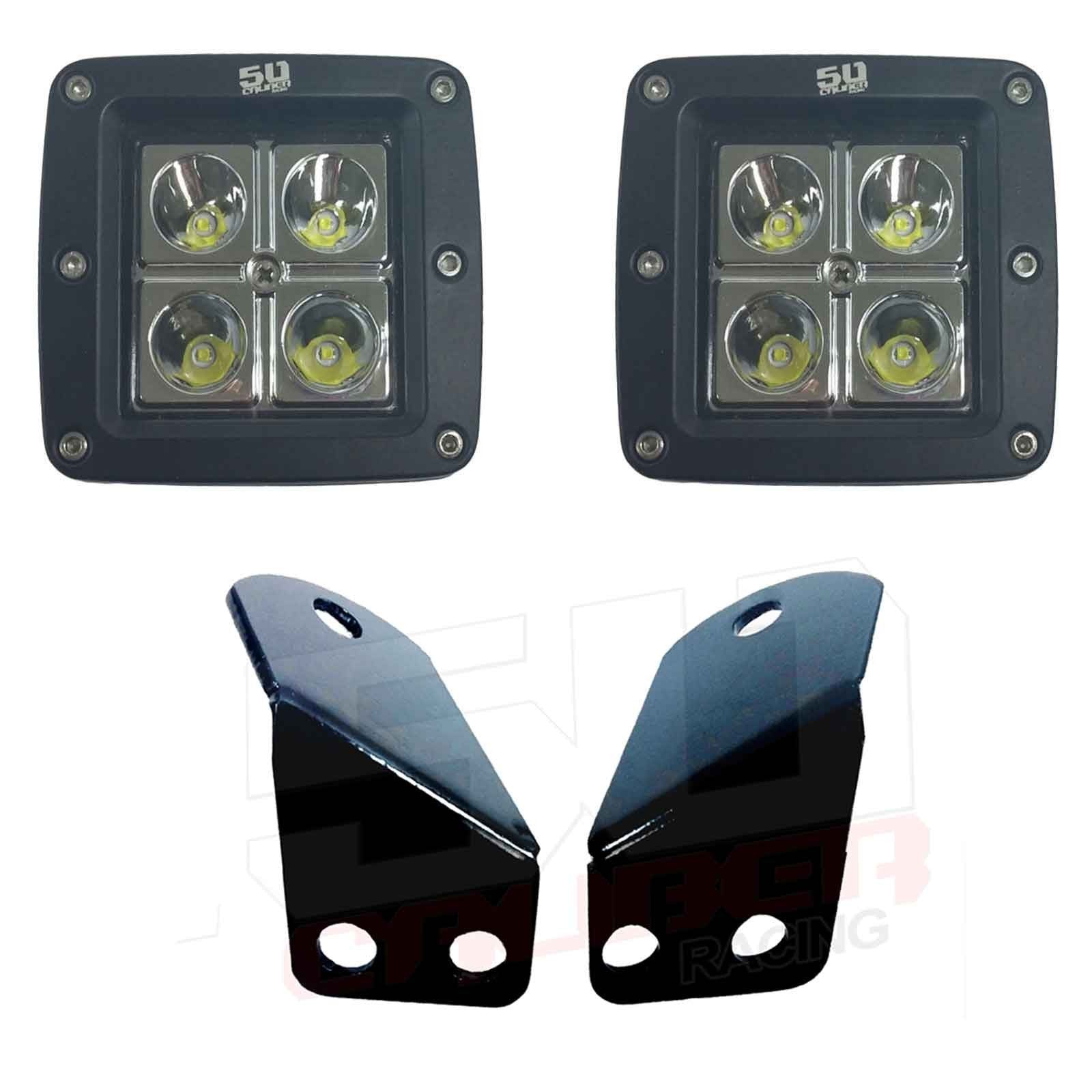 A-Pillar Pod Light Mount Brackets for Arctic Cat Wildcat