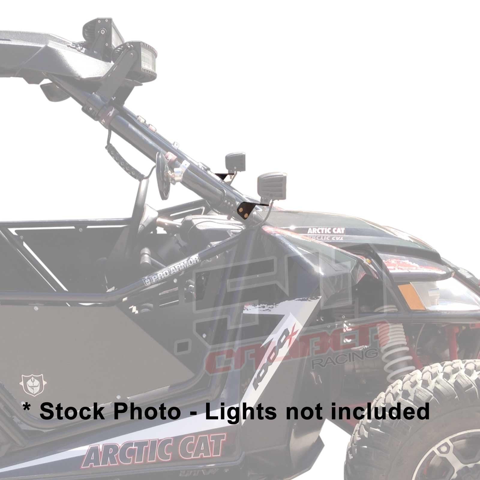 A-Pillar Pod Light Mount Brackets for Arctic Cat Wildcat