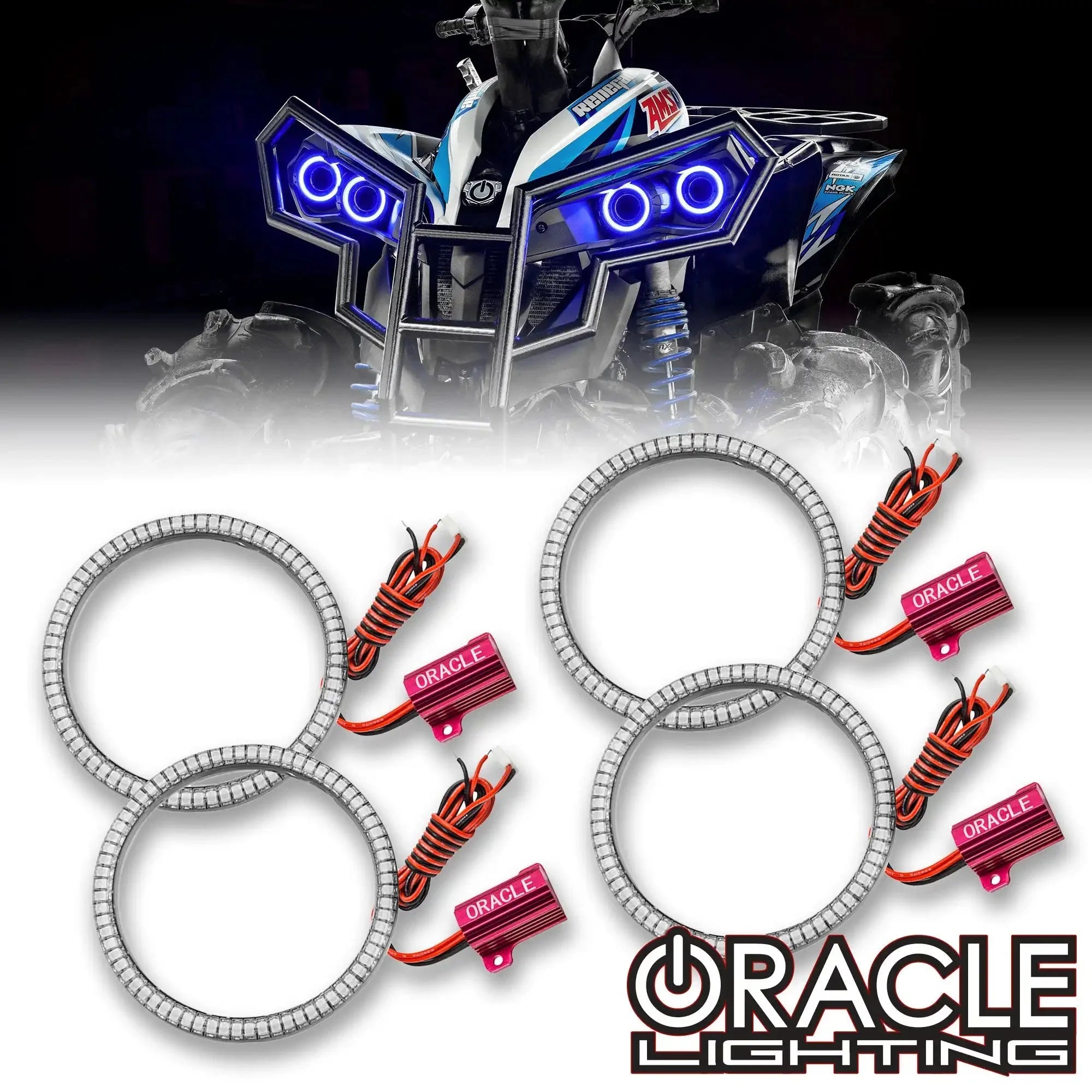 ORACLE Lighting 2007-2019 Can-Am Renegade LED Surface Mount Headlight Halo Kit