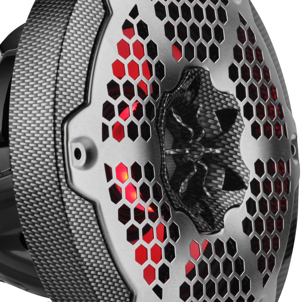 6.5” Marine 2-Way Hybrid Speaker with RGB LED, Compression Driver and Neodymium Magnet | 250W RMS 4-Ohm