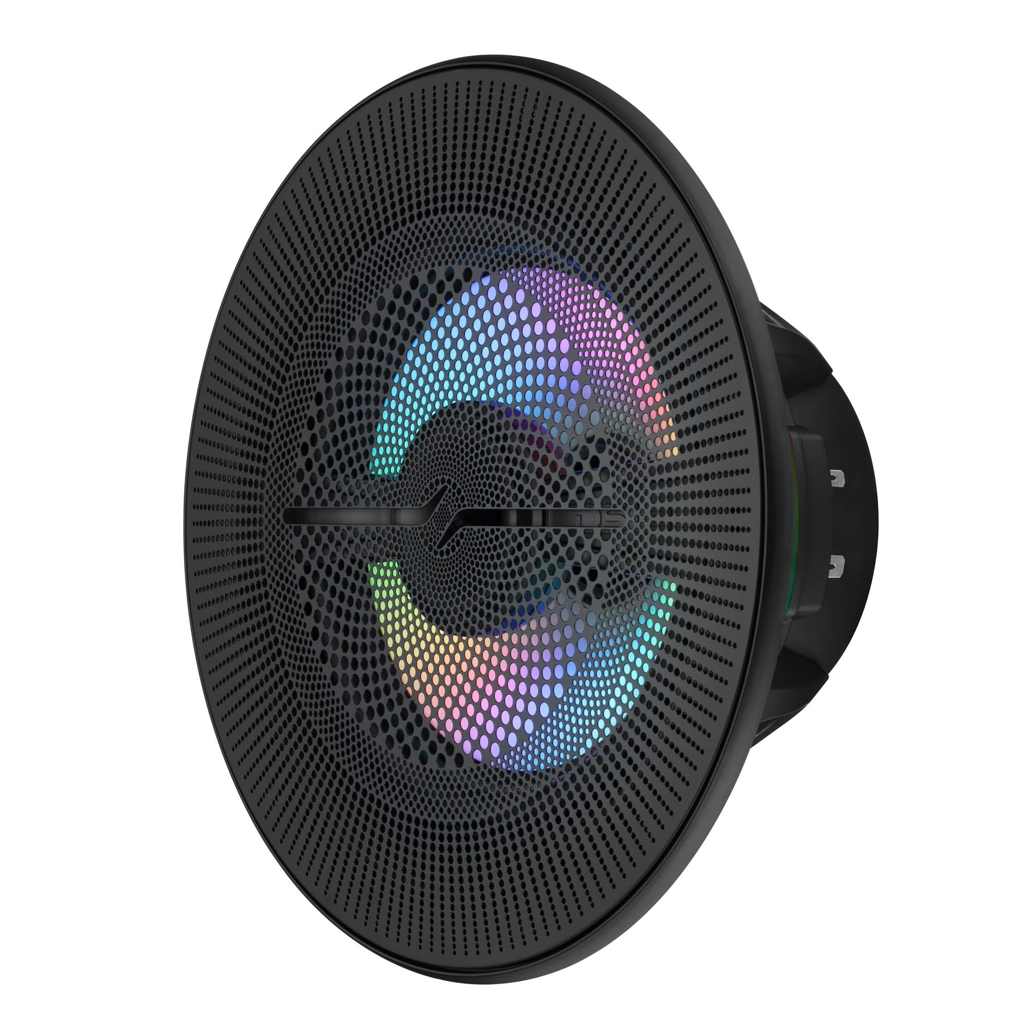 Luxury 8” 2-Way Marine Coaxial Speaker with Digital LED Lights and Flush Magnetic Mount Grille | 175W RMS 4-Ohm