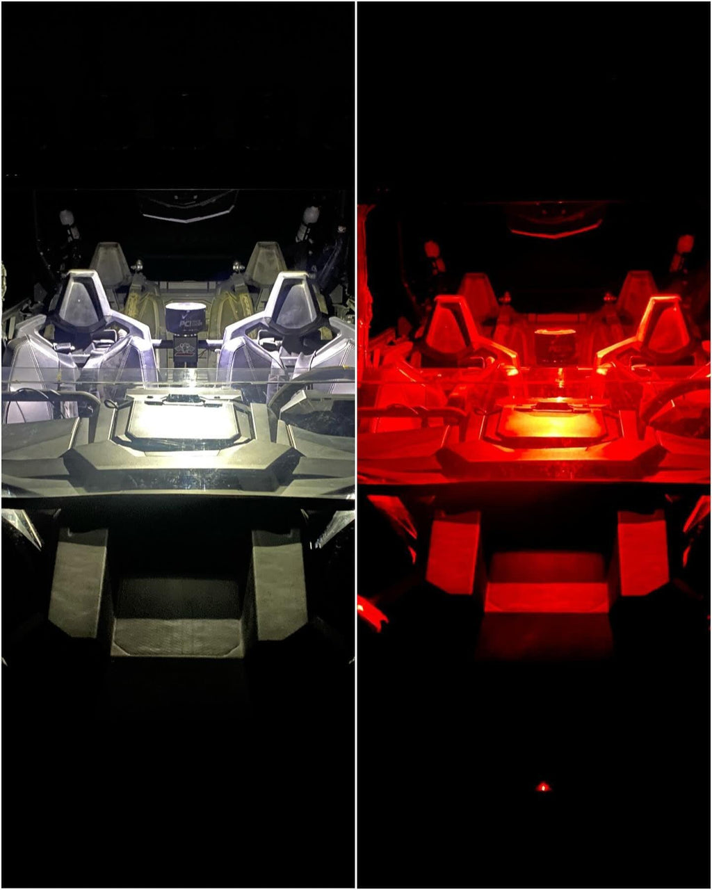 Interior Dome Light With White & Red LEDs