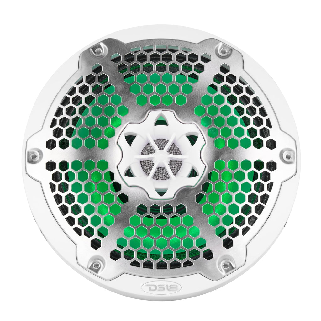 8” Marine 2-Way Hybrid Speaker with RGB LED, Compression Driver and Neodymium Magnet | 350W RMS 4-Ohm