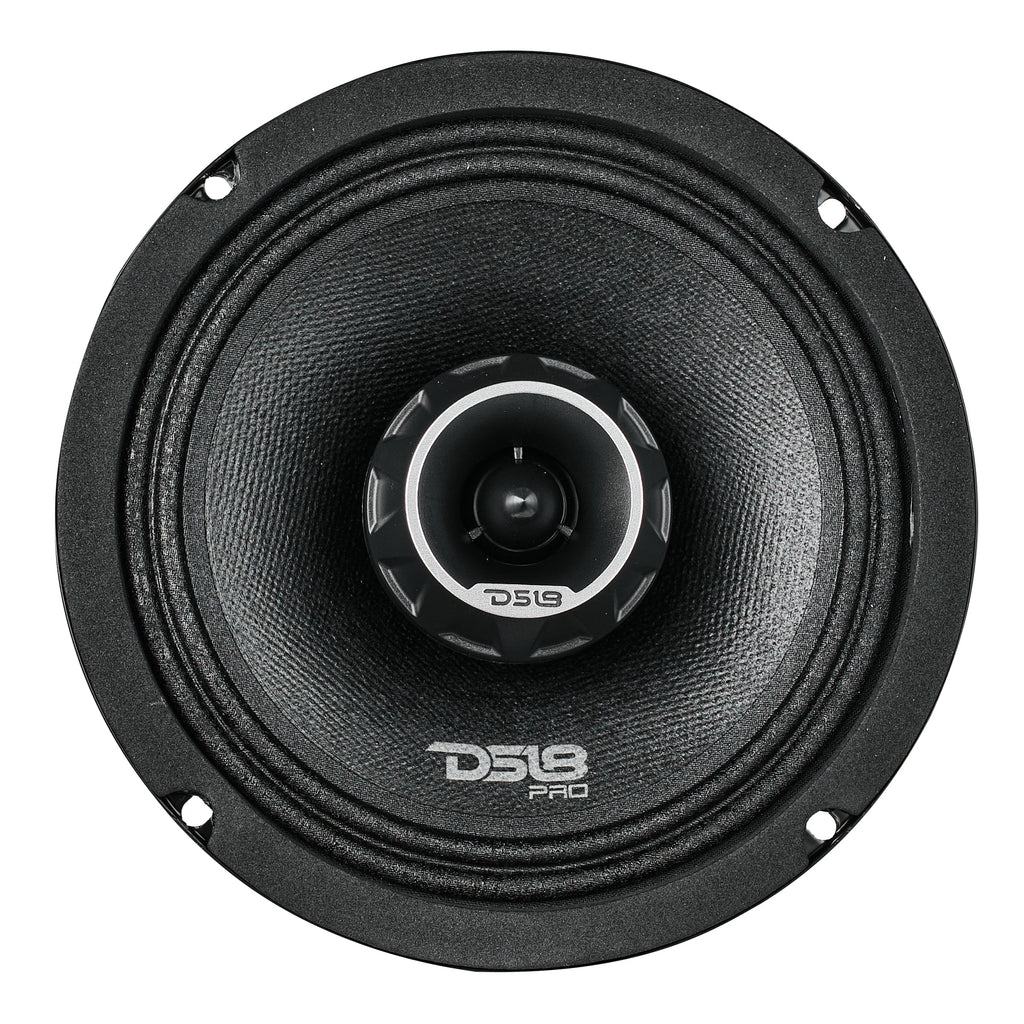 PRO-ZT 6.5" Coaxial Mid-Range Loudspeaker with Water-Resistant Cone Built-in Bullet Tweeter and Grill | 225W RMS 4-Ohm