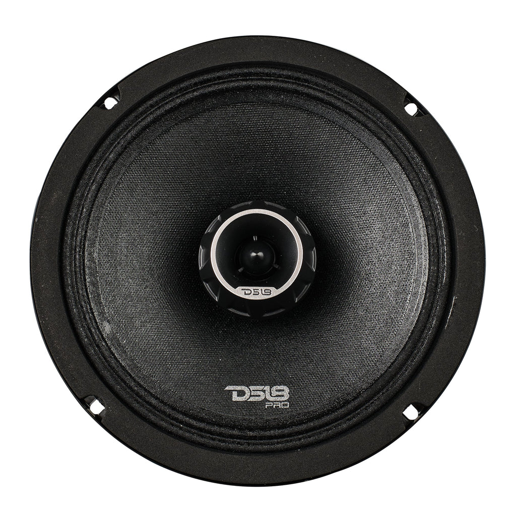 PRO-ZT 8" Coaxial Mid-Range Loudspeaker with Water-Resistant Cone Built-in Bullet Tweeter and Grill | 275W RMS 4-Ohm