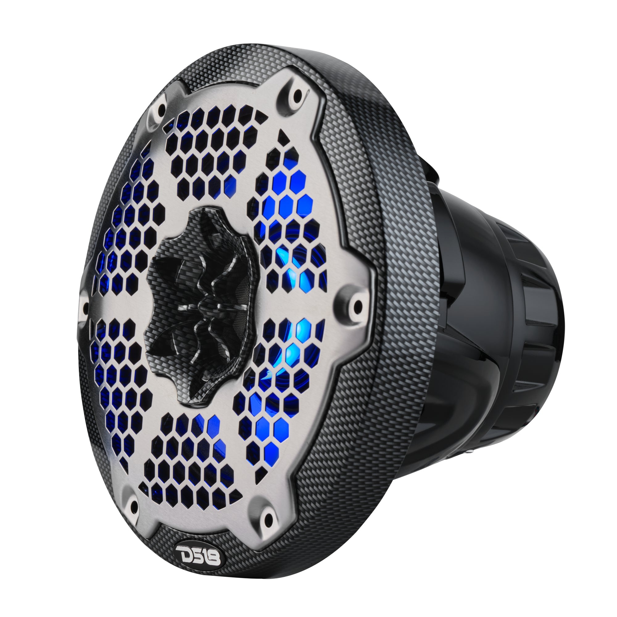 6.5” Marine 2-Way Hybrid Speaker with RGB LED, Compression Driver and Neodymium Magnet | 250W RMS 4-Ohm