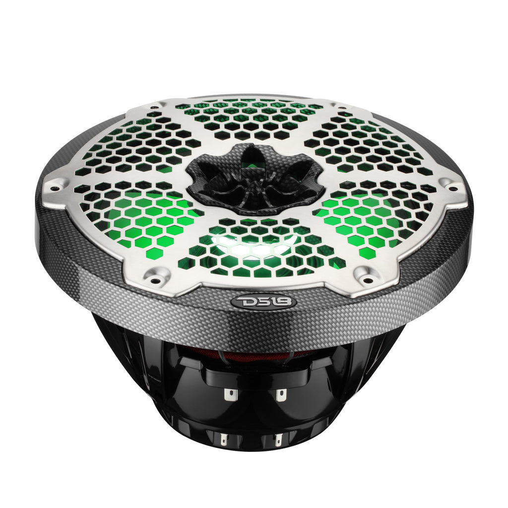 8” Marine 2-Way Hybrid Speaker with RGB LED, Compression Driver and Neodymium Magnet | 350W RMS 4-Ohm
