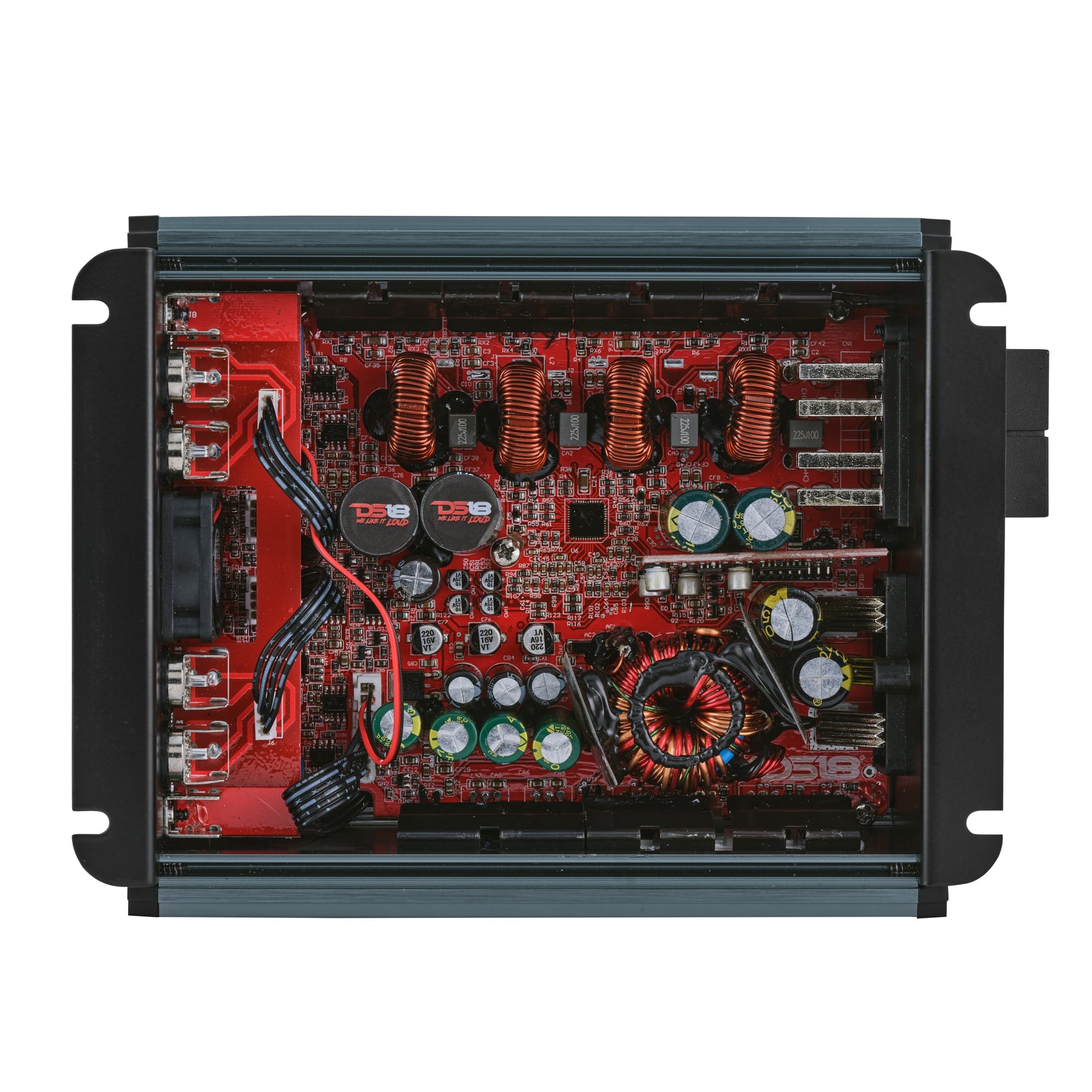 FRP Compact 4-Channel Full-Range Class-D Amplifier | 1200W RMS