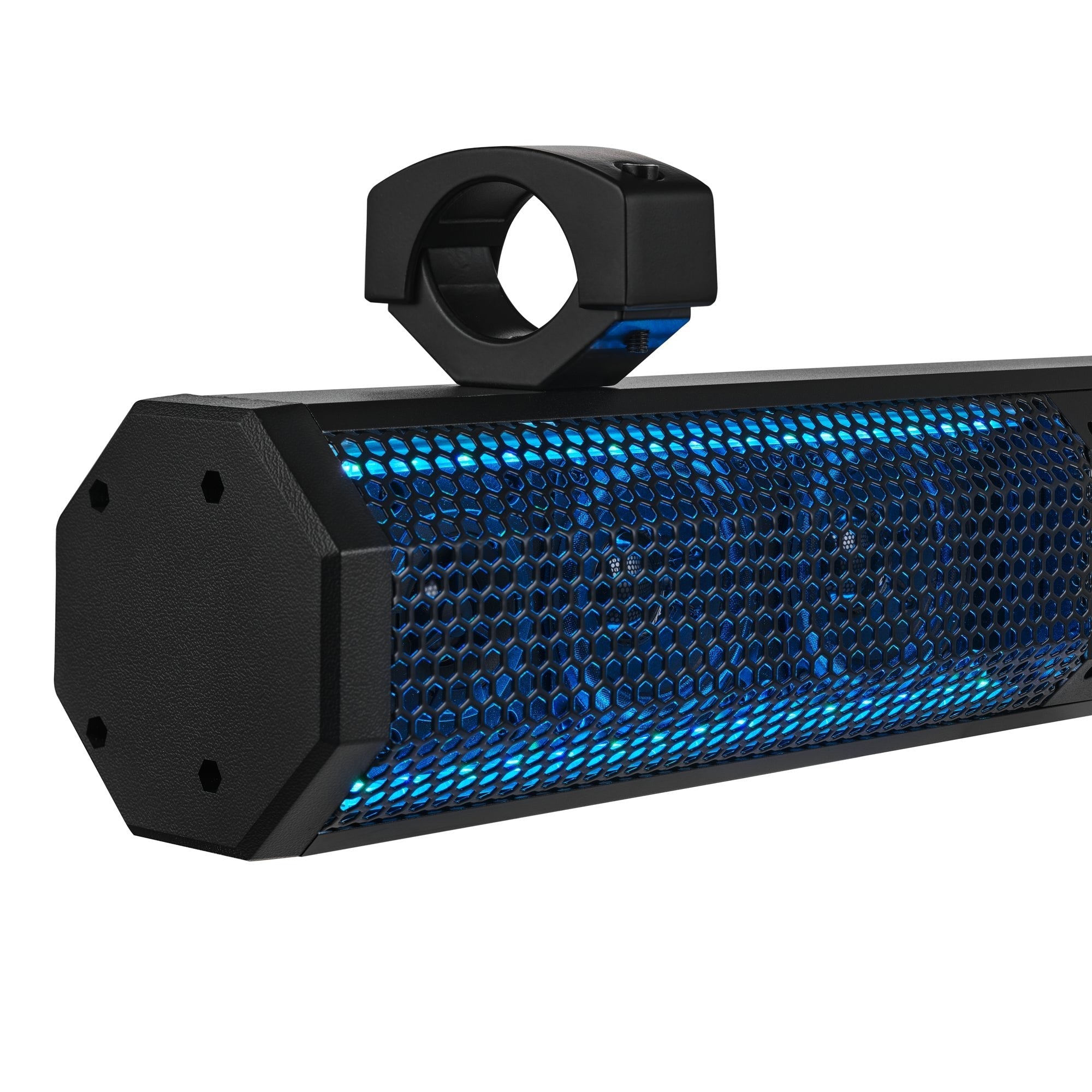 26" Marine Amplified Soundbar with Bluetooth USB & RGB Lighting 6 Speakers 600 Watts