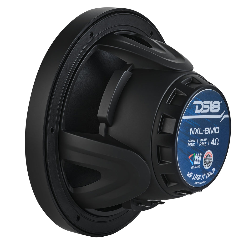 8” Marine 2-Way Hybrid Speaker with RGB LED, Compression Driver and Neodymium Magnet | 350W RMS 4-Ohm