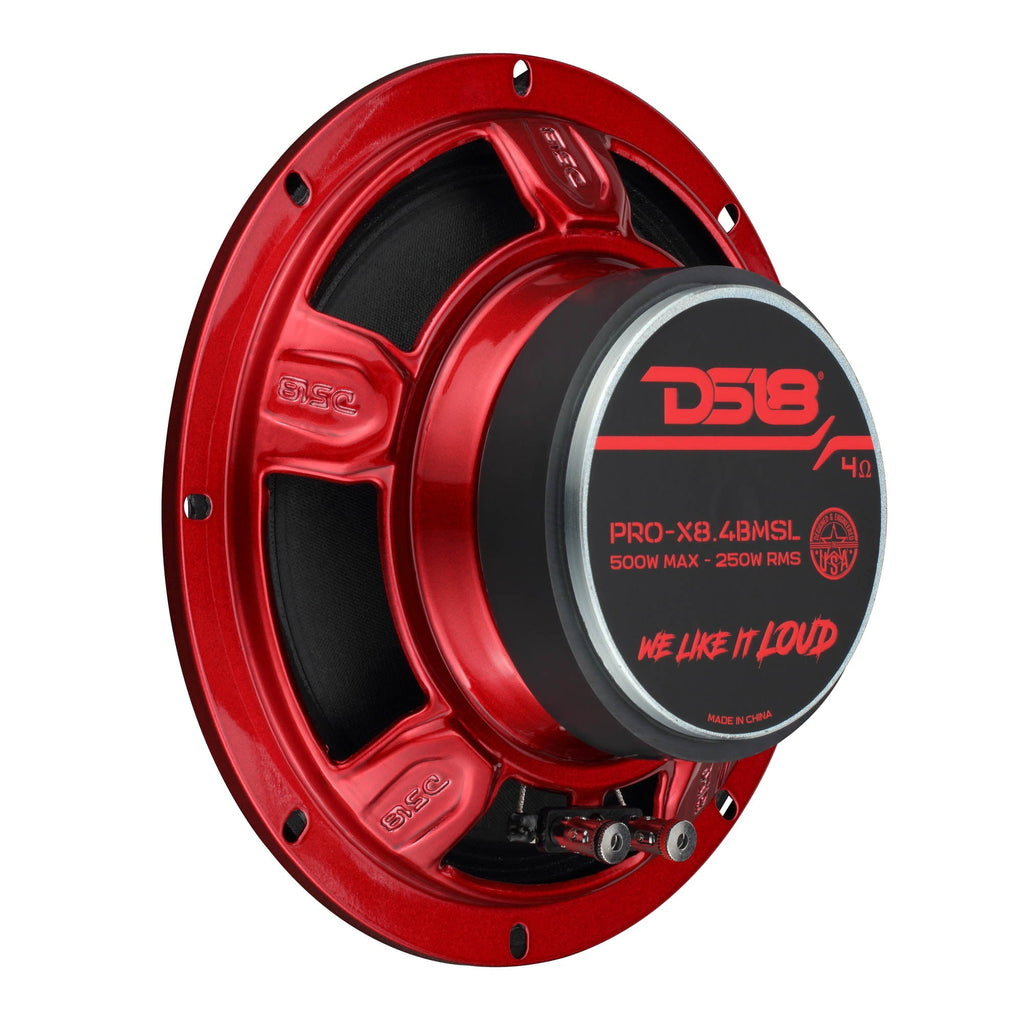 PRO-X 8" Shallow Mid-Range Bullet Loudspeaker | 250W RMS 4-Ohm