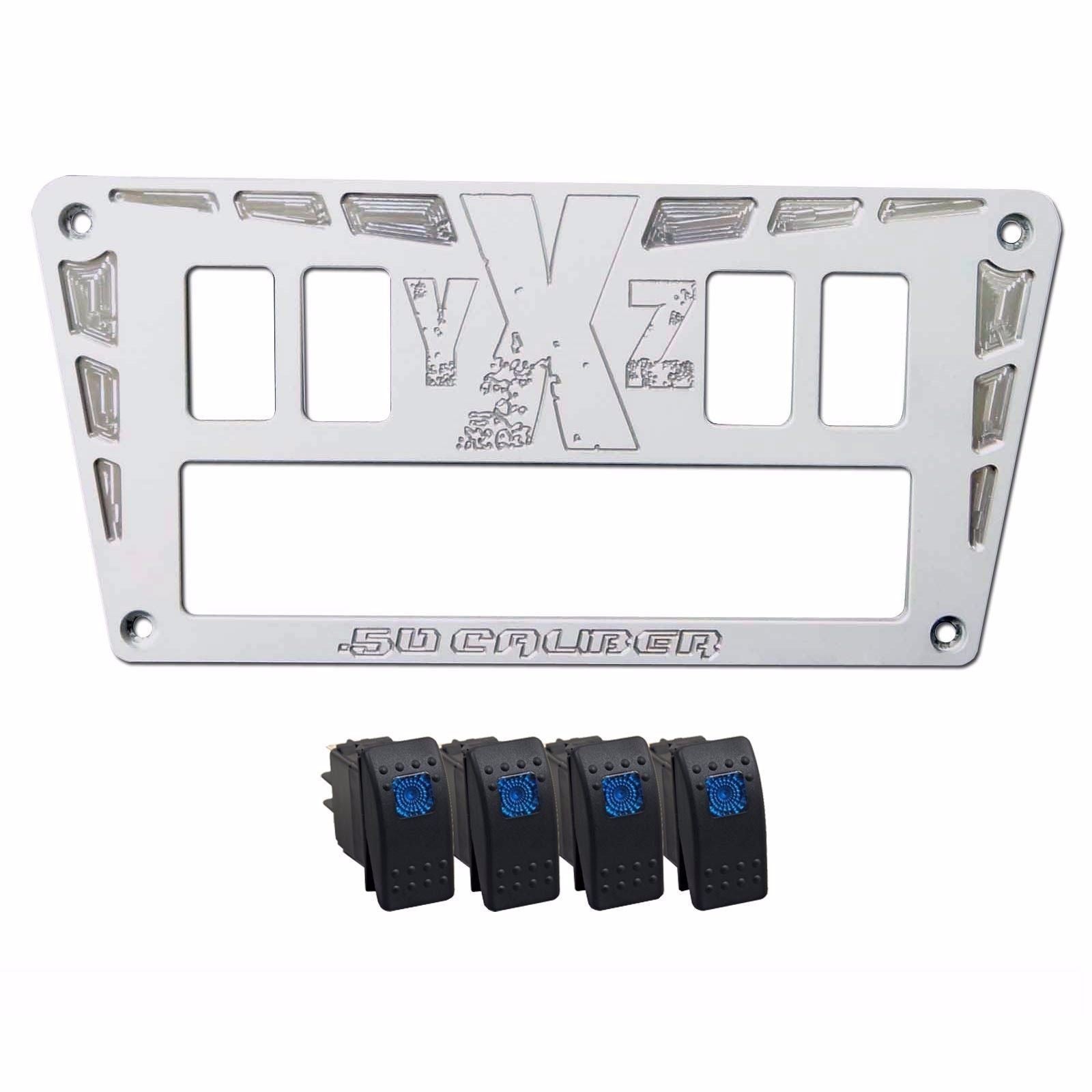 YXZ 1000R Custom CNC 4 Switch Dash Panel