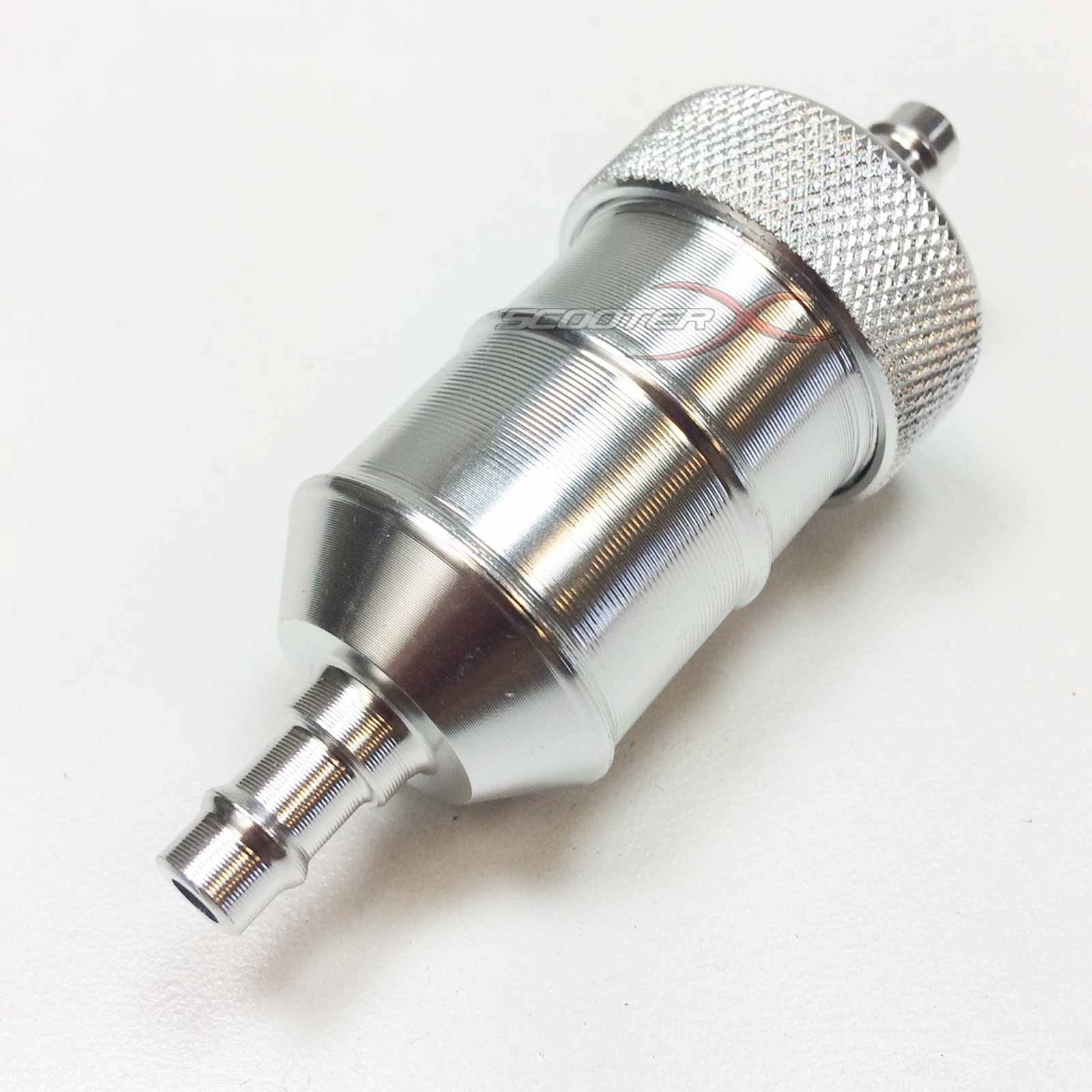 Aluminum Inline Fuel Filter 1/4" Flanges