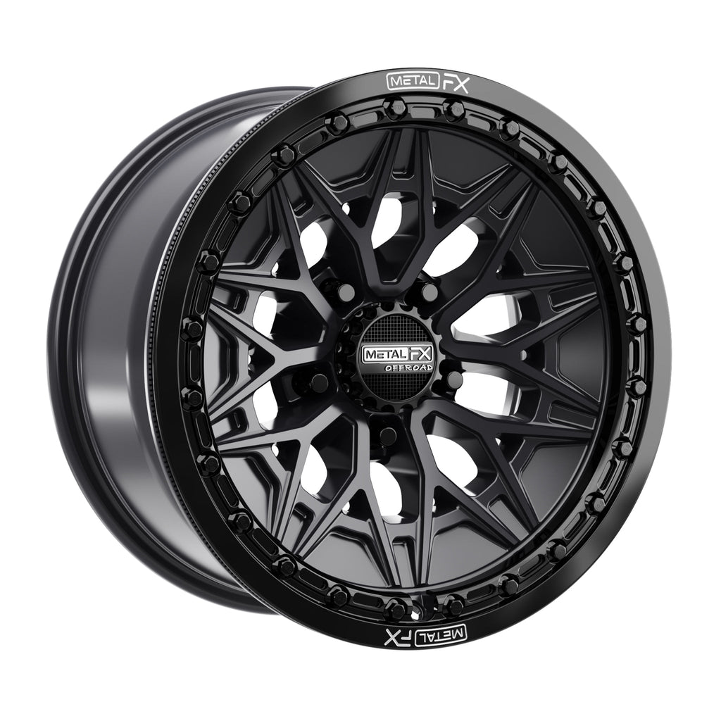 Alpha R Beadlock | Satin Black w/ Gloss Black Ring