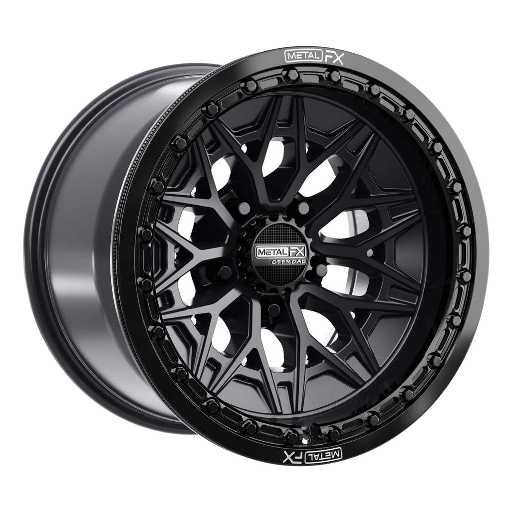 Alpha R Beadlock | Satin Black w/ Gloss Black Ring