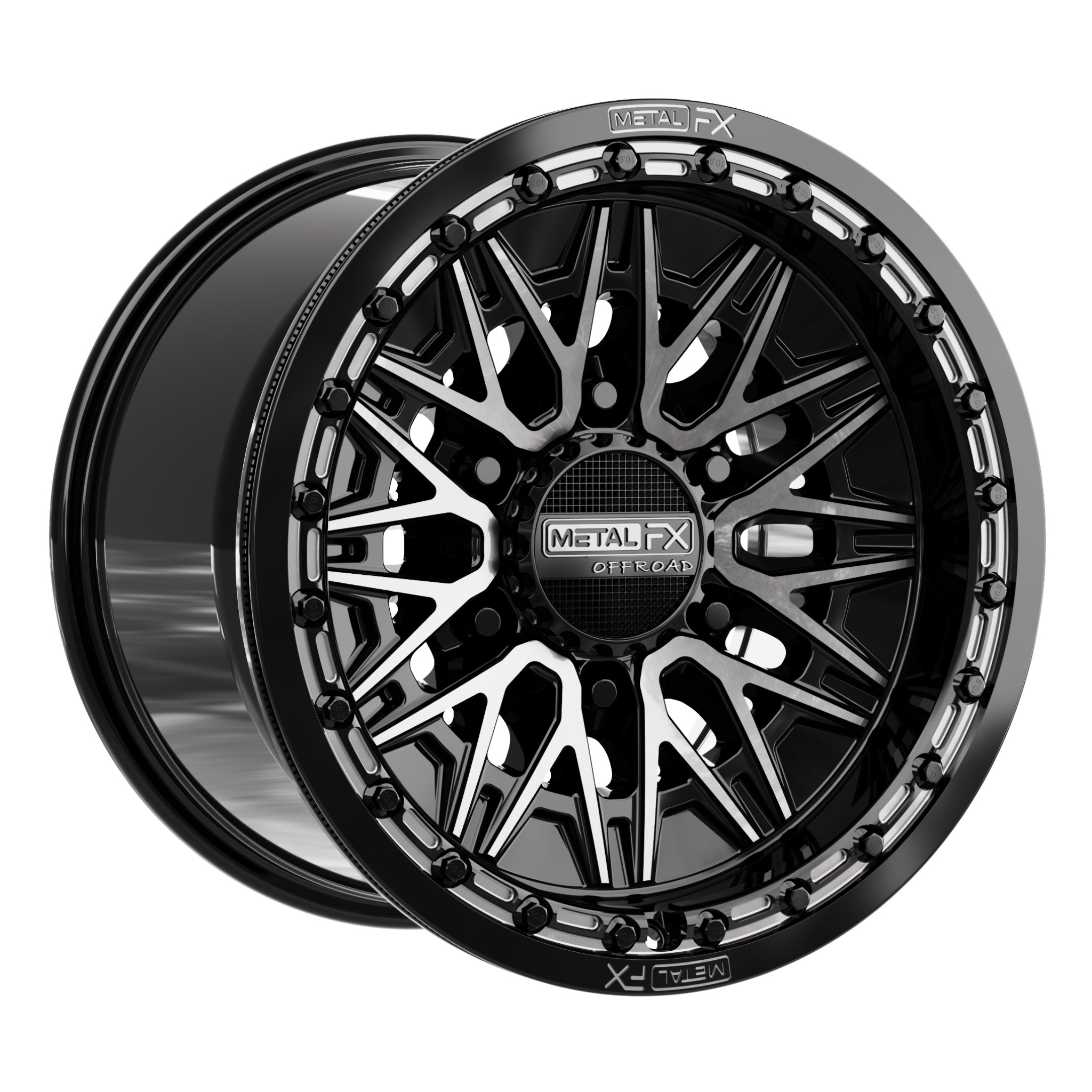 Alpha 6R Beadlock | Gloss Black DDT Face