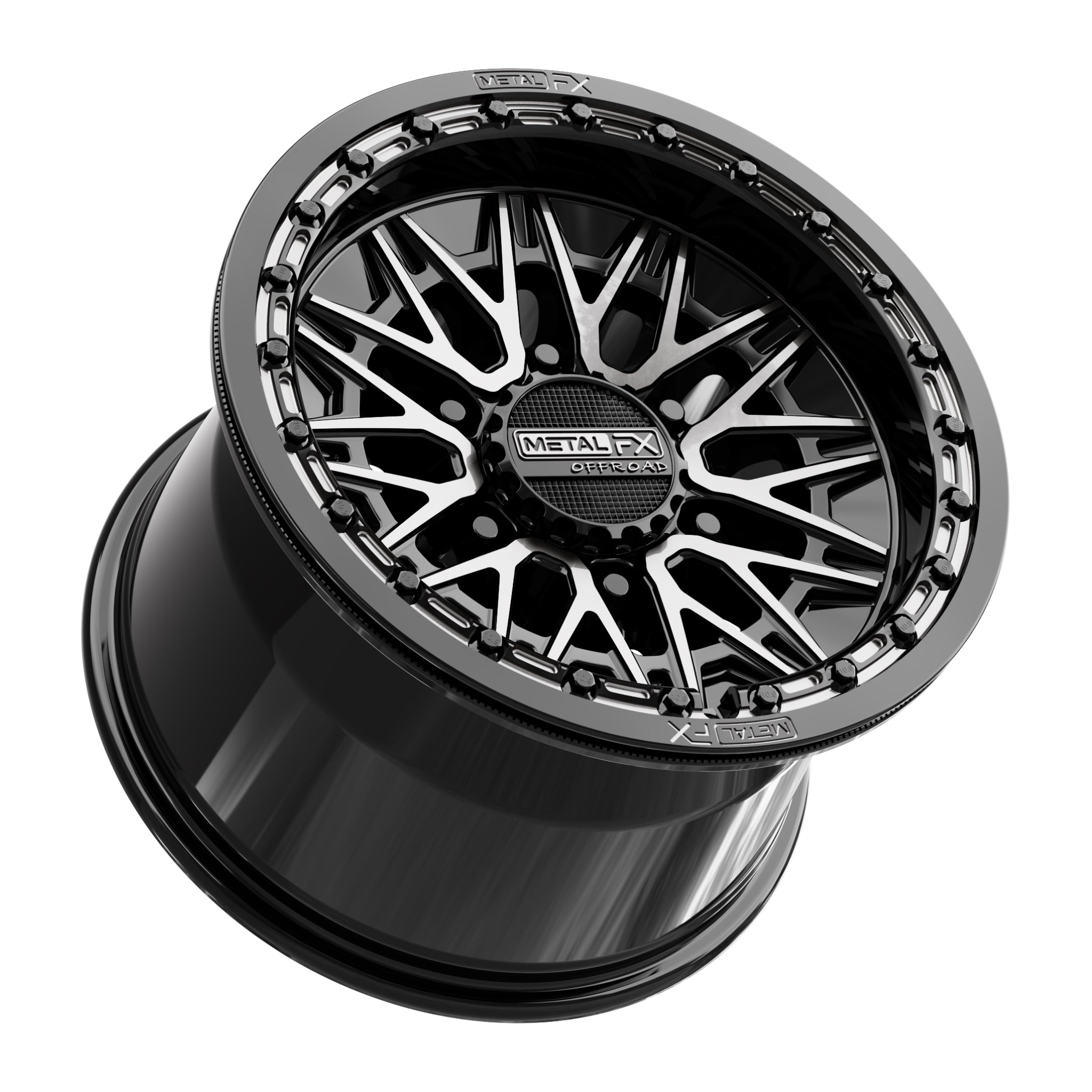 Alpha 6R Beadlock | Gloss Black DDT Face