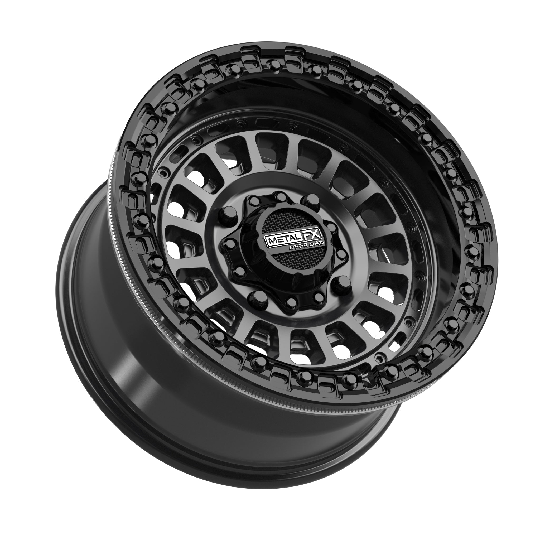 Sicario Beadlock | Satin Black w/ Gloss Black Ring