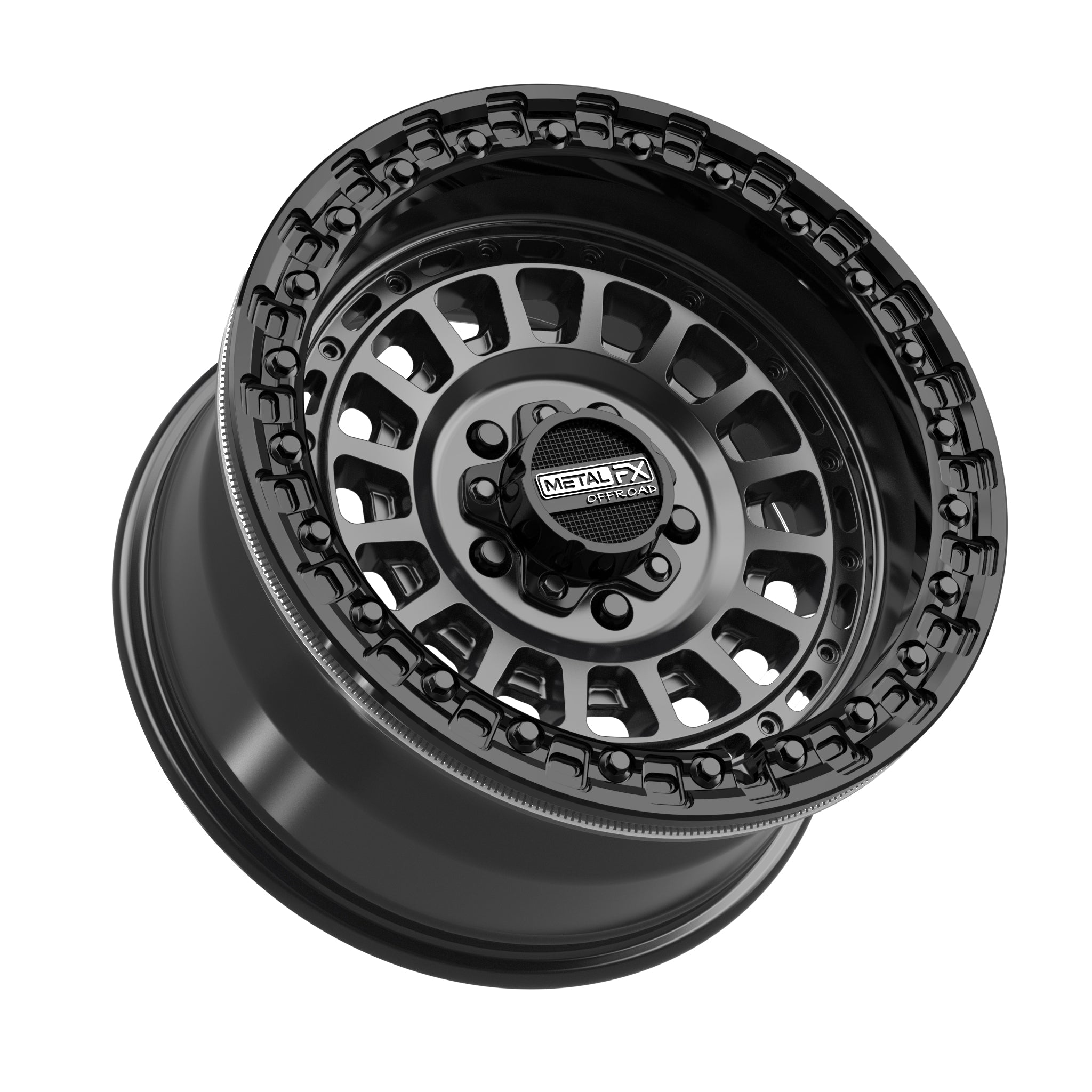 Sicario R Beadlock | Satin Black w/ Gloss Black Ring