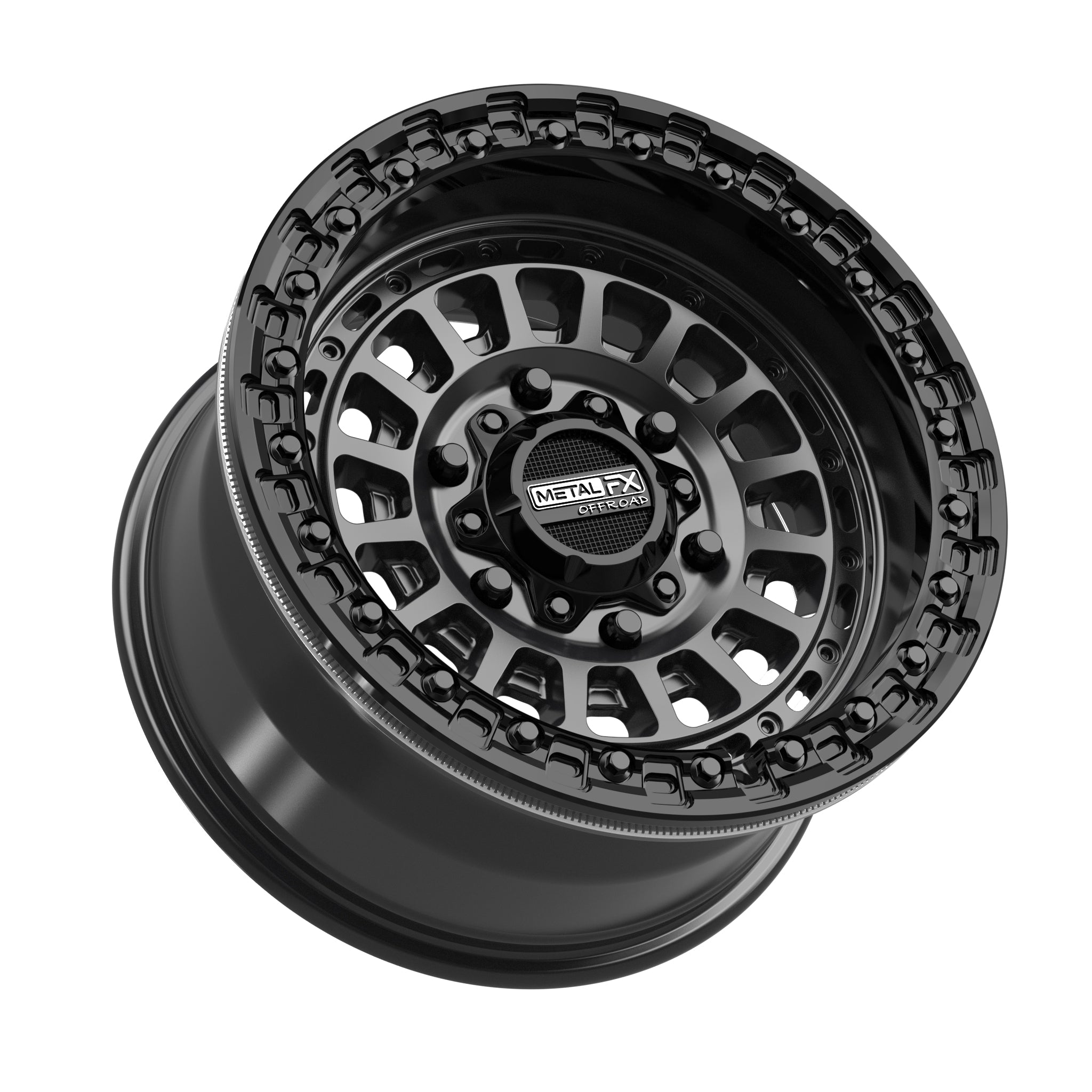 Sicario 6R Beadlock | Satin Black w/ Gloss Black Ring