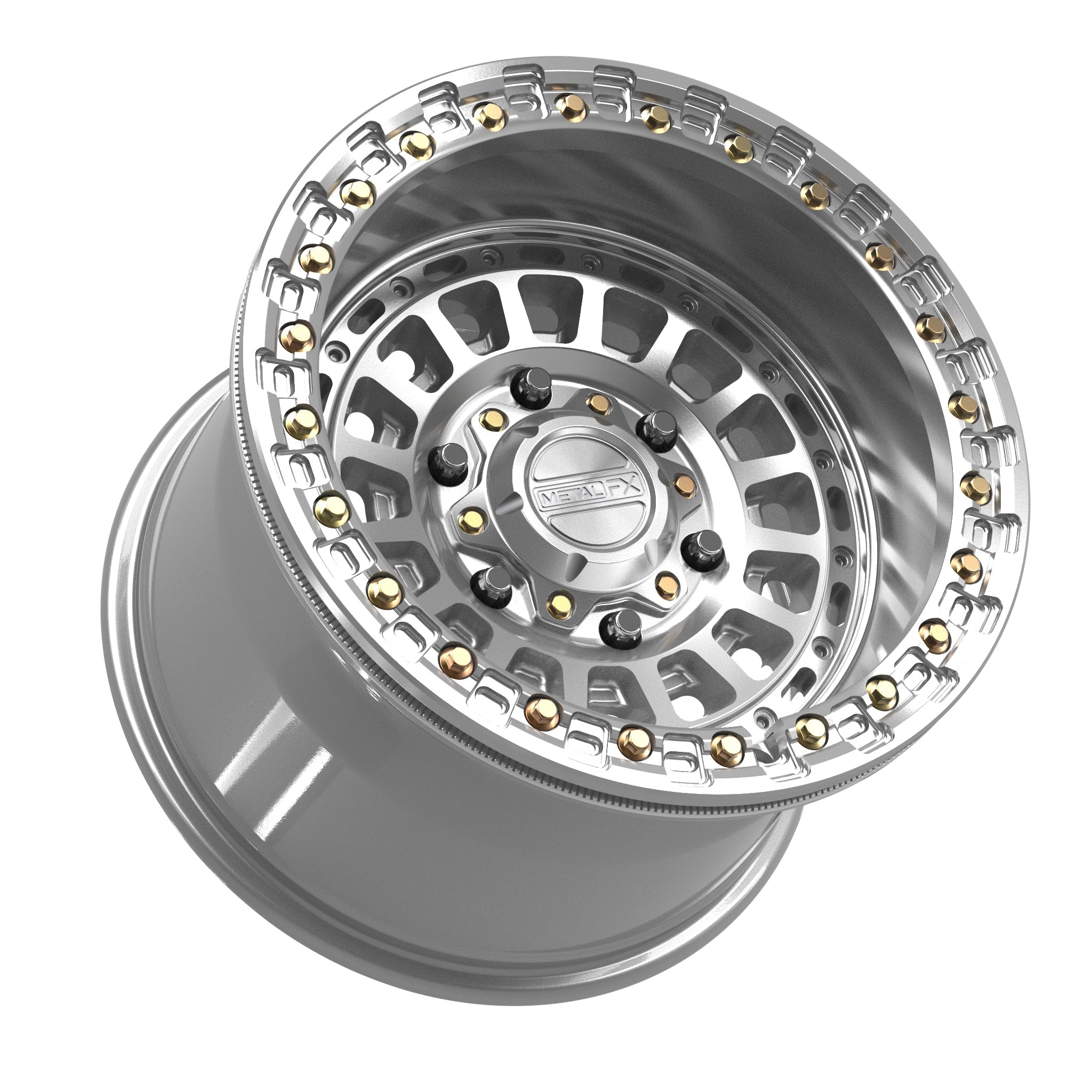 Sicario 6R Beadlock | Gloss Silver Machined