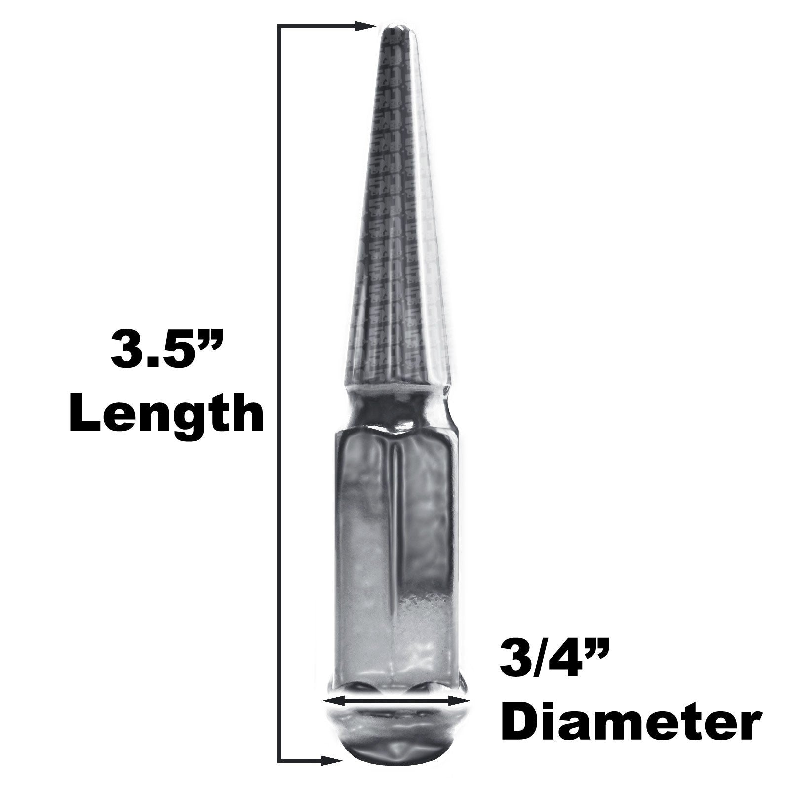 4pc 3.5in Spike Lug Nuts