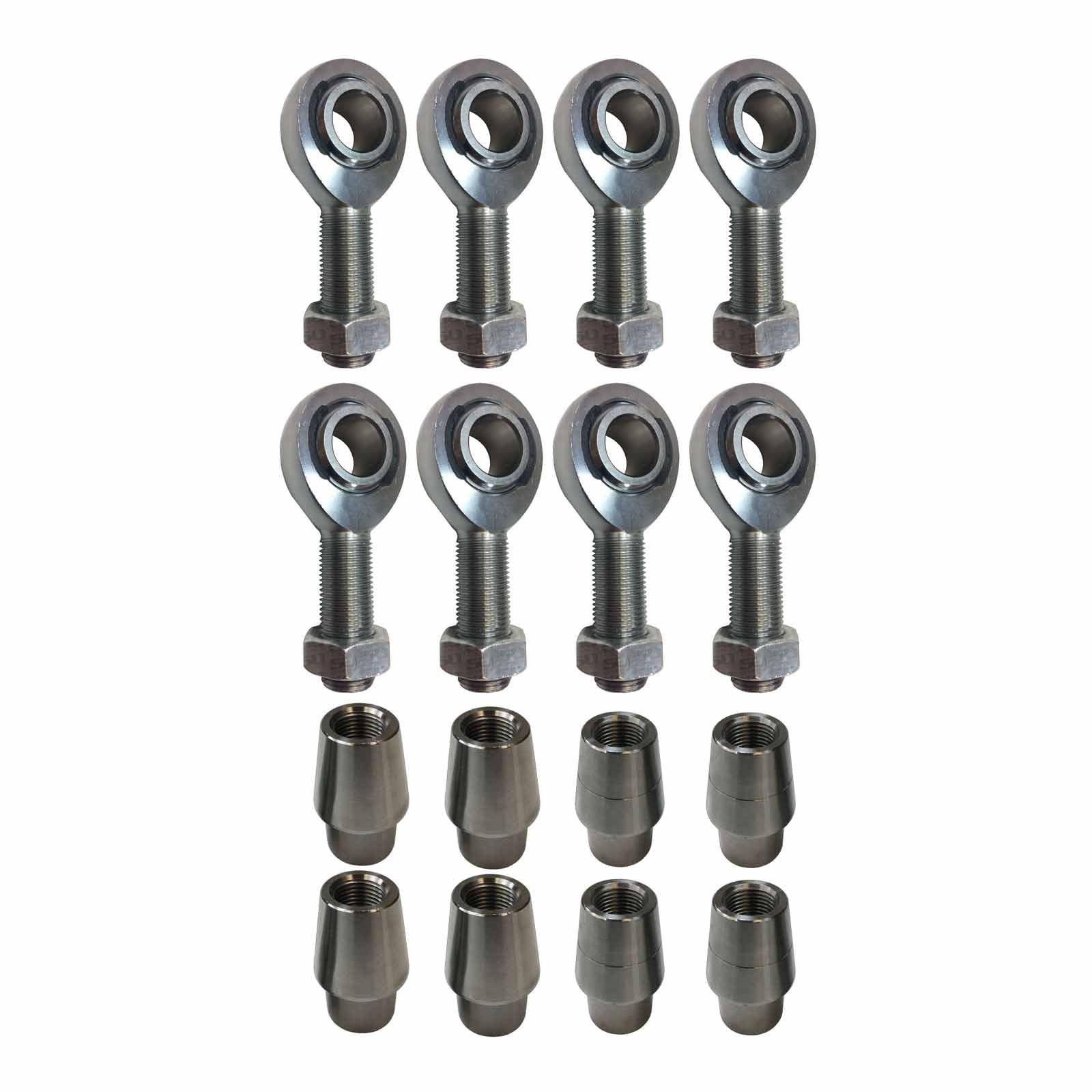 4 Link Rod End Kit - 5/8 Chromoly Heim - 1.25 OD Tubing