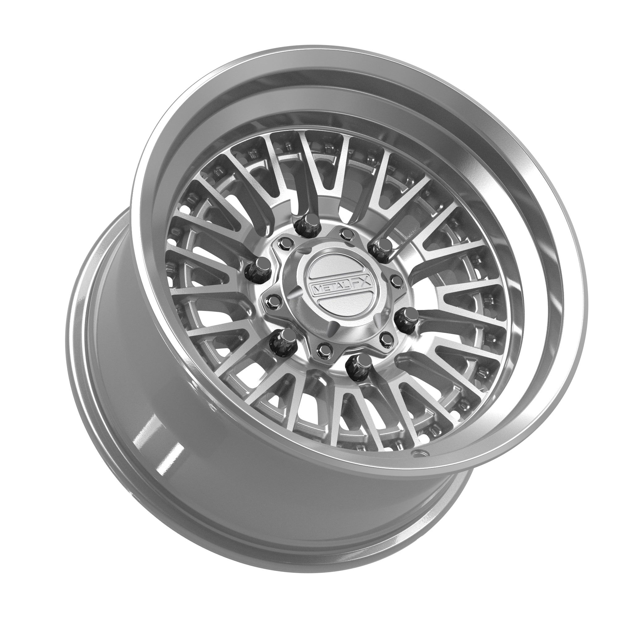 Slayer 6R Non-Beadlock | Gloss Silver Machined