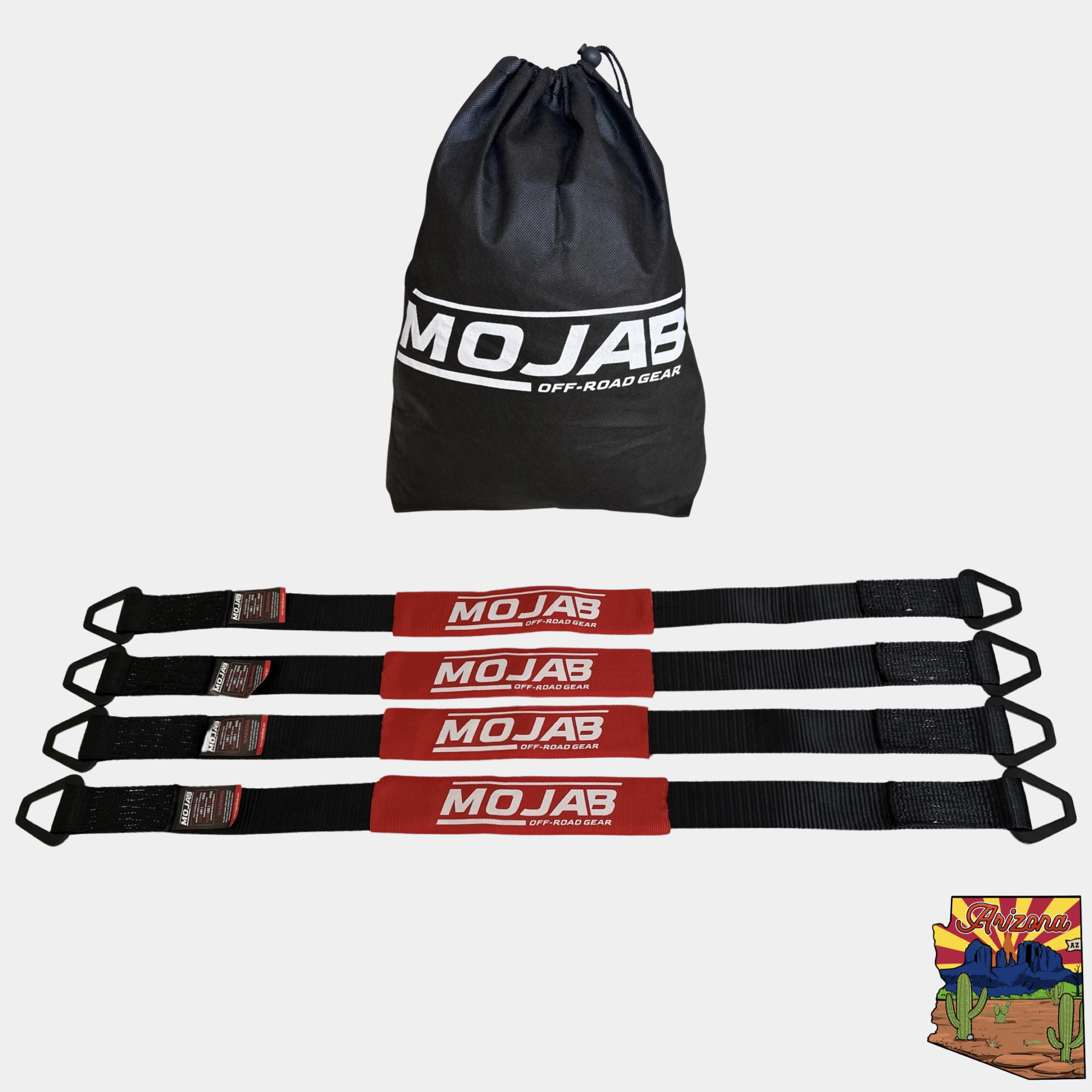 2"x 39'' Axle Tie-down with rings - pack of 4