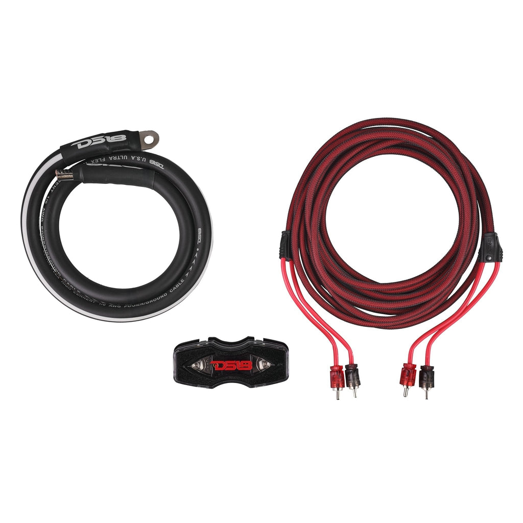 0-GA Amplifier Installation Wiring Kit - Red