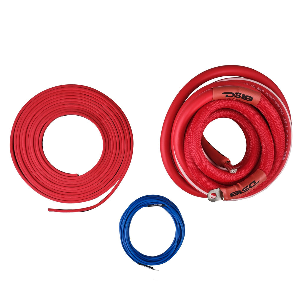 0-GA Amplifier Installation Wiring Kit - Red