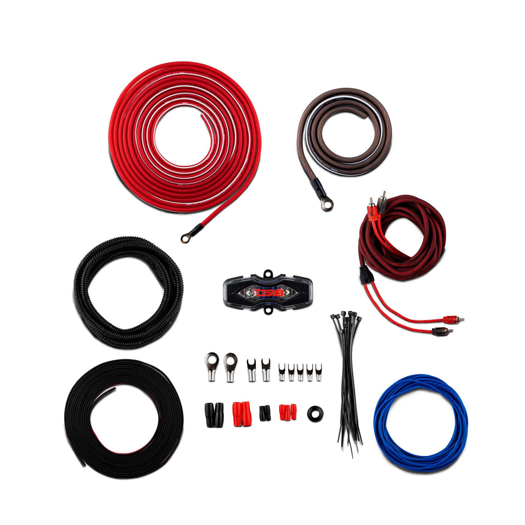 8-GA CCA Amplifier Installation Kit - RED