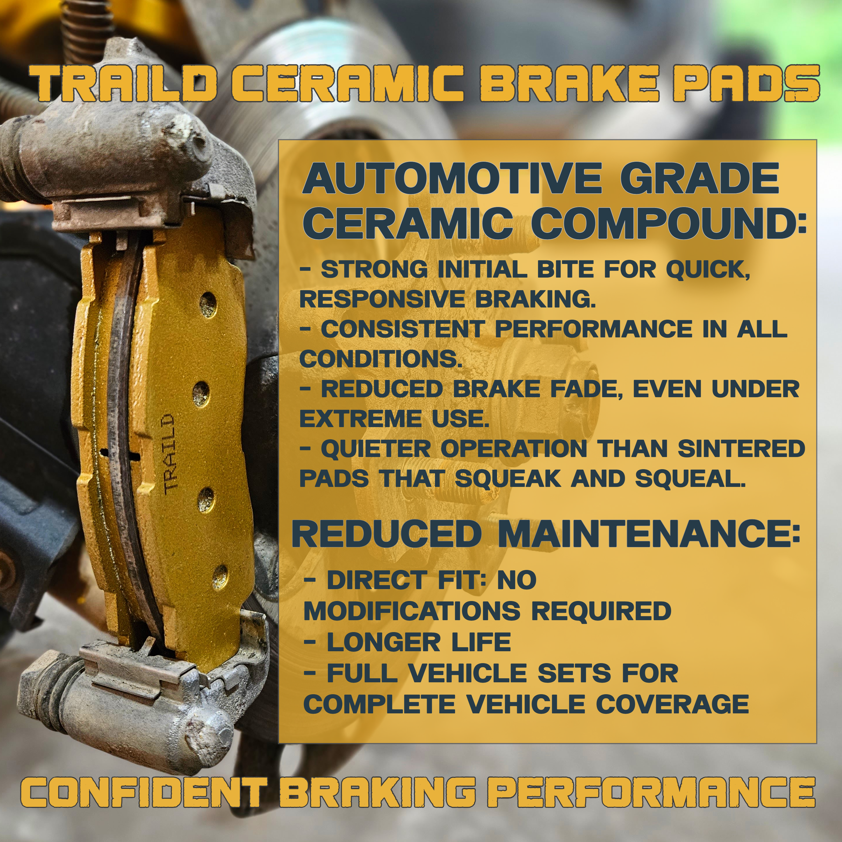 Yamaha RMAX2/RMAX4 2025-2026 Ceramic Brake Pad Set