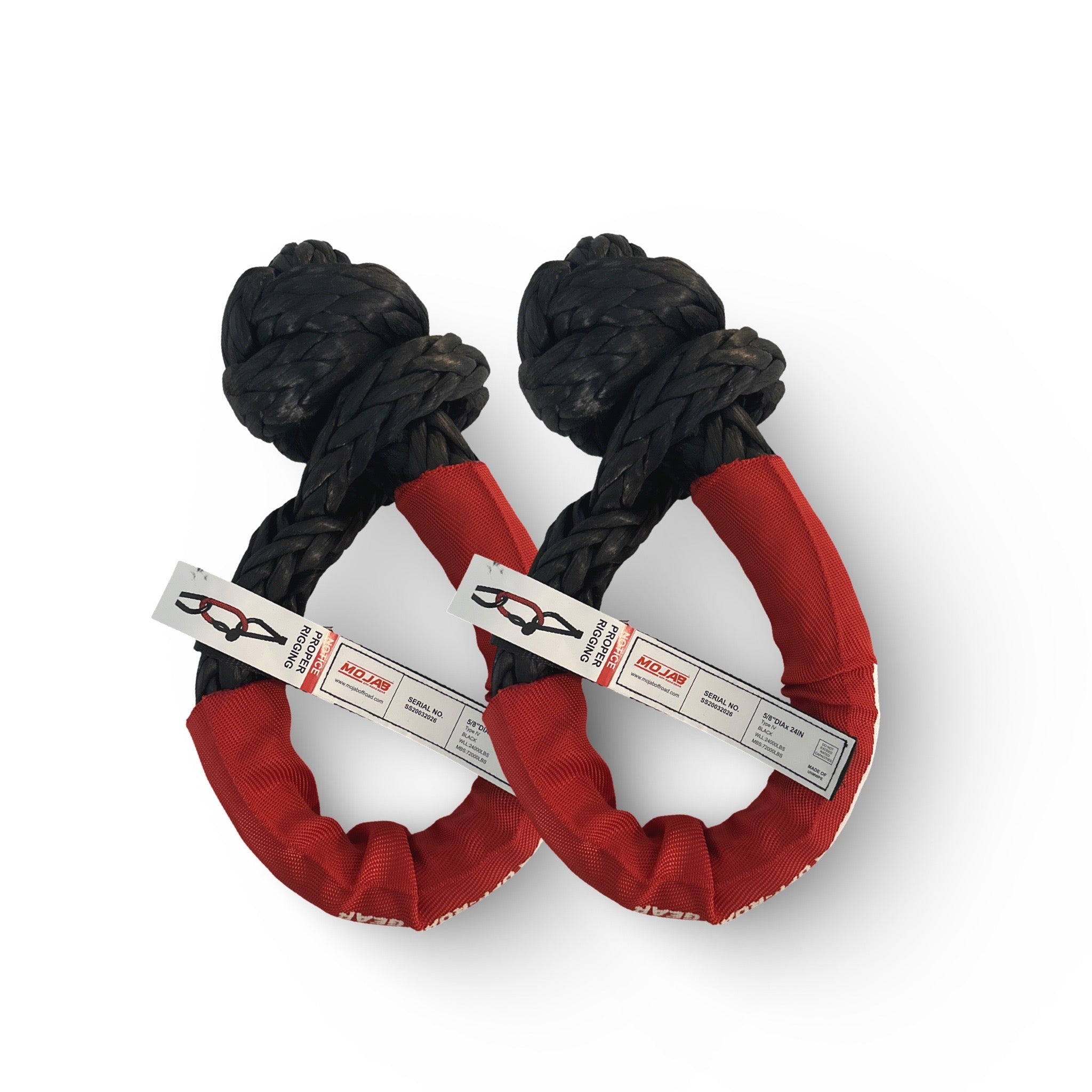 5/8” x 24” Extreme Duty Soft Shackle - set of 2 shackles