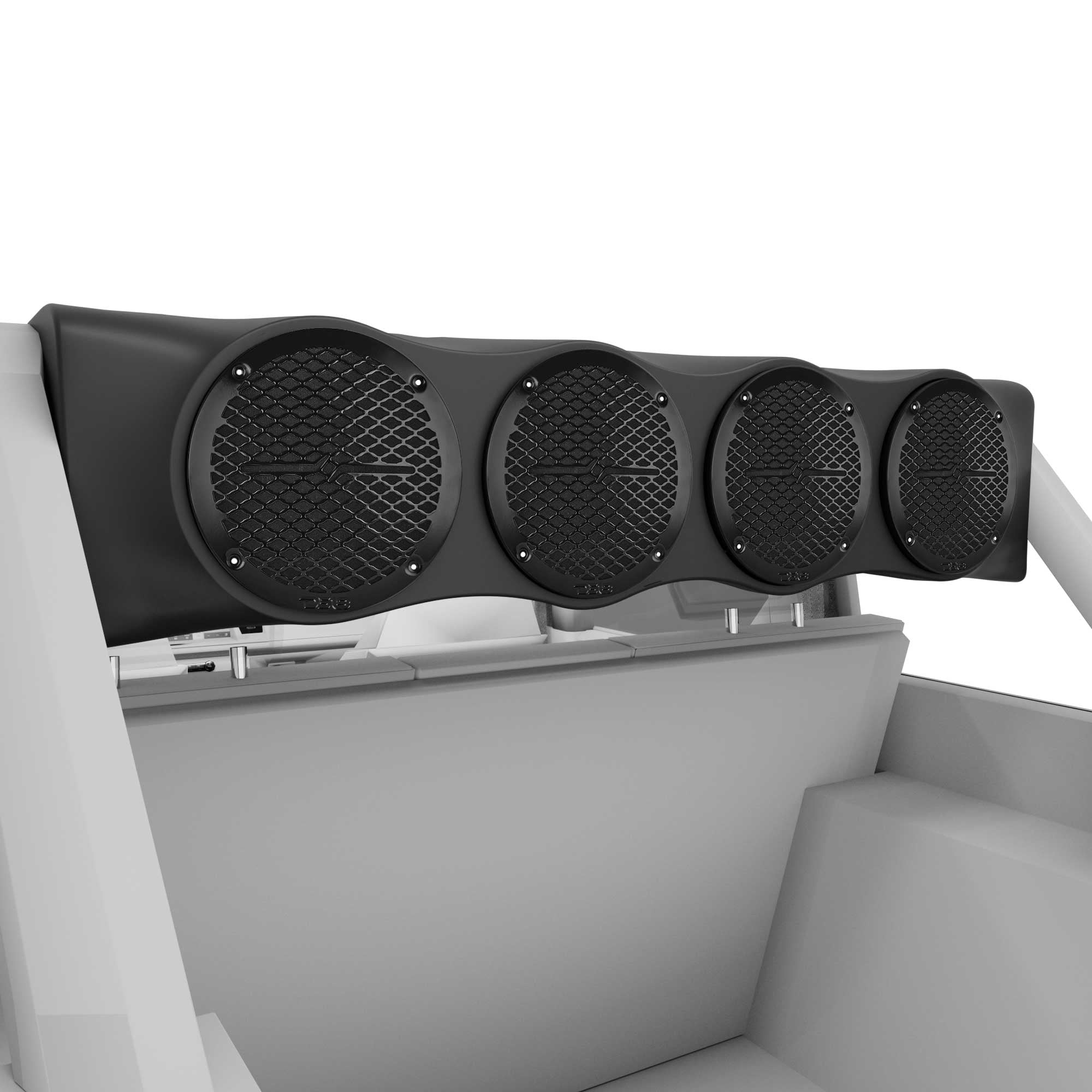 Bronco 6th Gen Rear Overhead Soundbar Loaded – 6x Coaxial Midrange Speakers and Dual Hybrid Tweeters