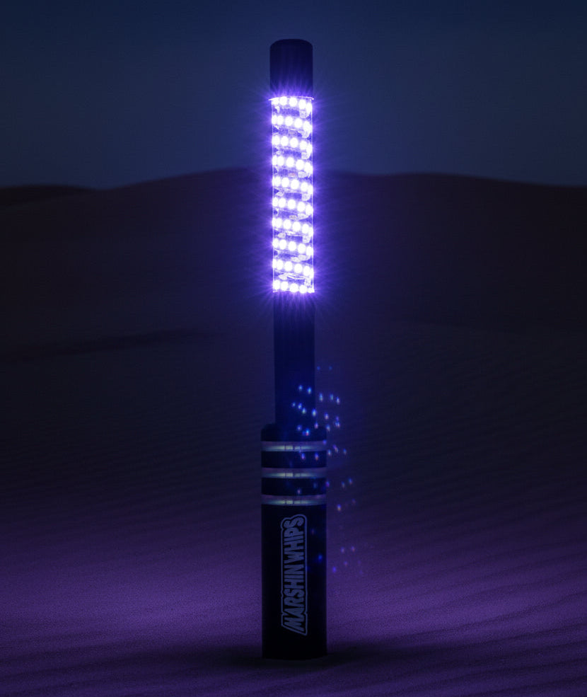 Desert Tan Game Changer Single LED Whip | Marshin Whips