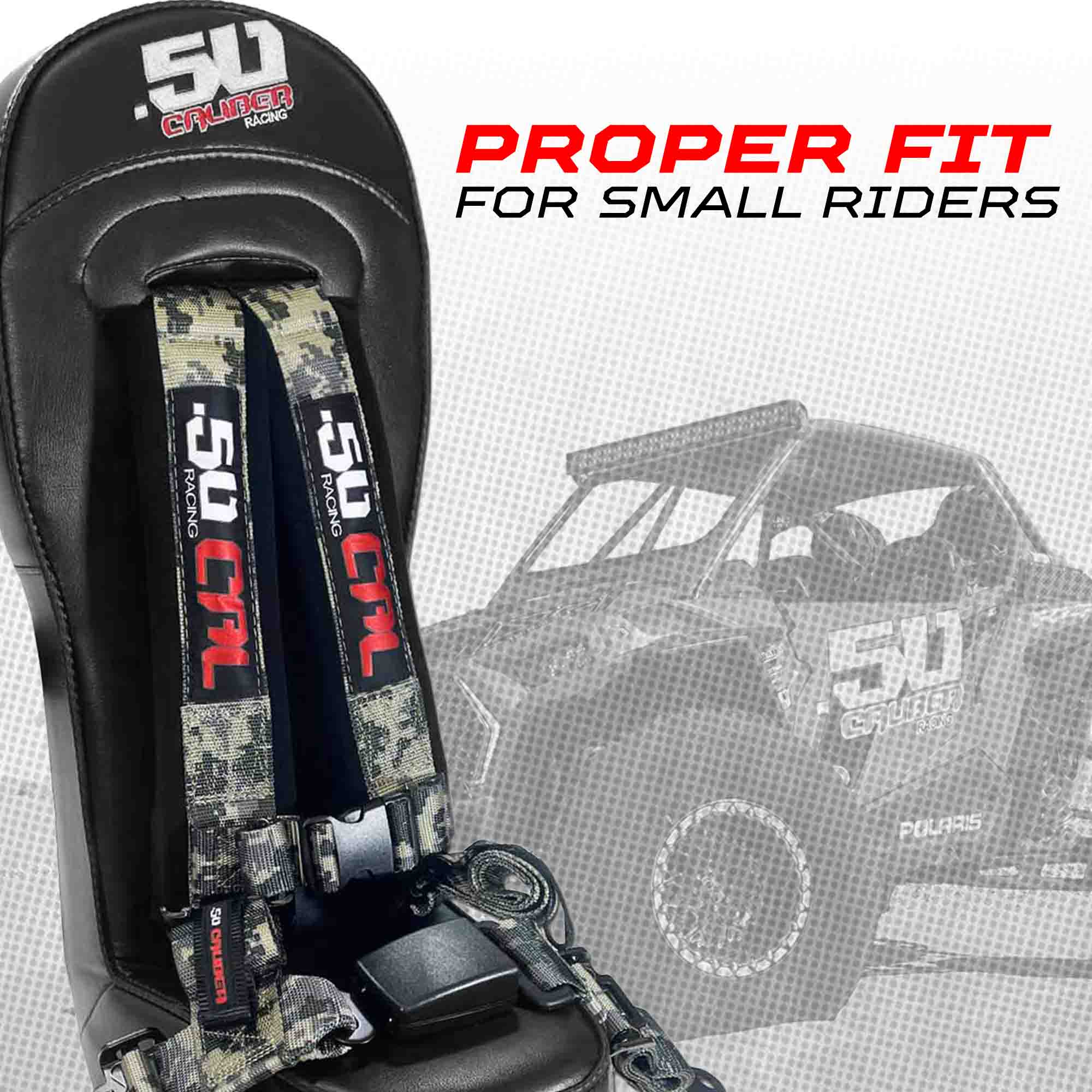 RZR PRO XP 4 Rear Bump Seat & Safety Harness
