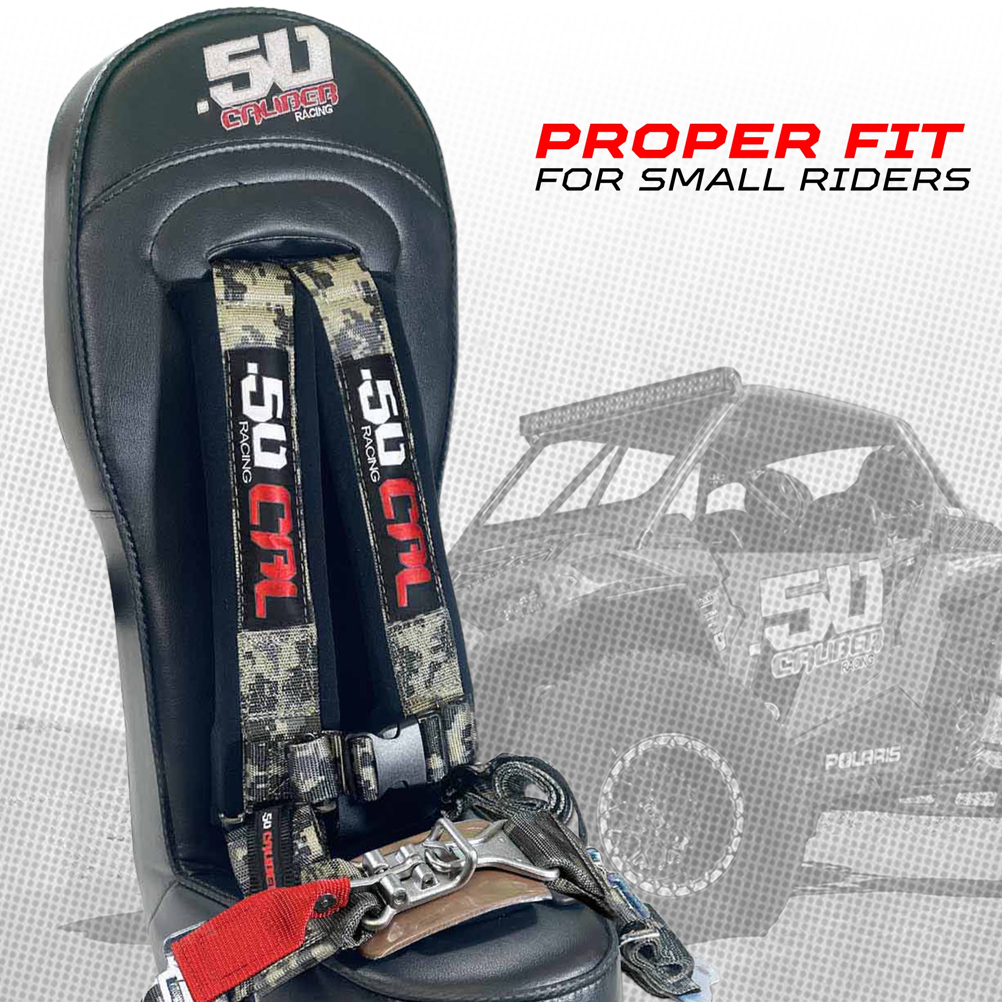 RZR PRO XP 4 Rear Bump Seat & Safety Harness
