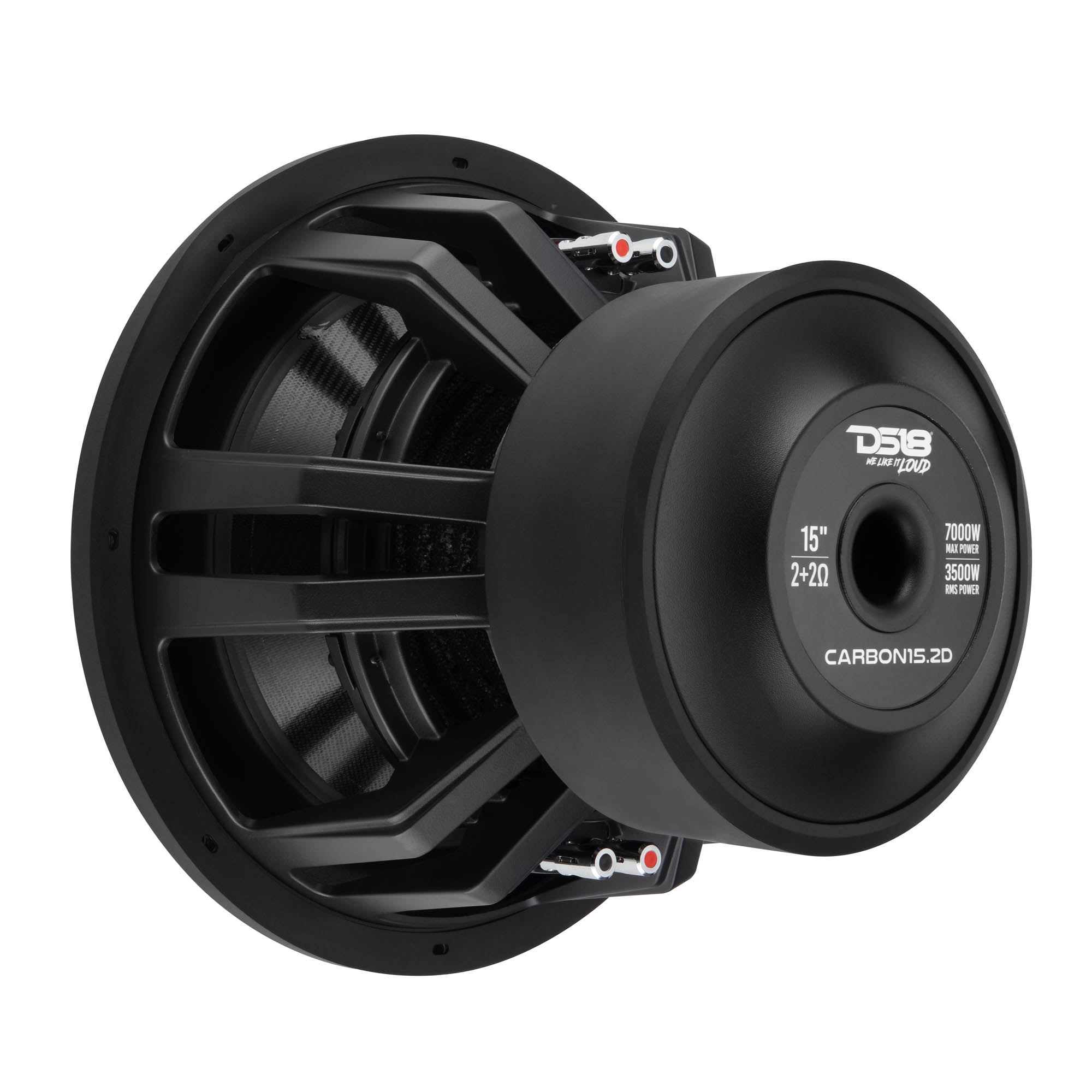 15" High Excursion Subwoofer with Carbon Fiber Cone | 3500W RMS / 7000W Peak | Dual 2-Ohm Voice Coil
