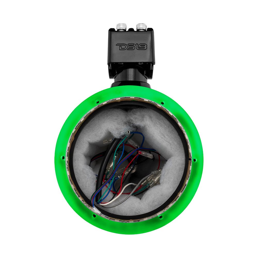 NXL 6.5" Marine and Powersports Empty Tower LED RGB Lights -Black Carbon Fiber
