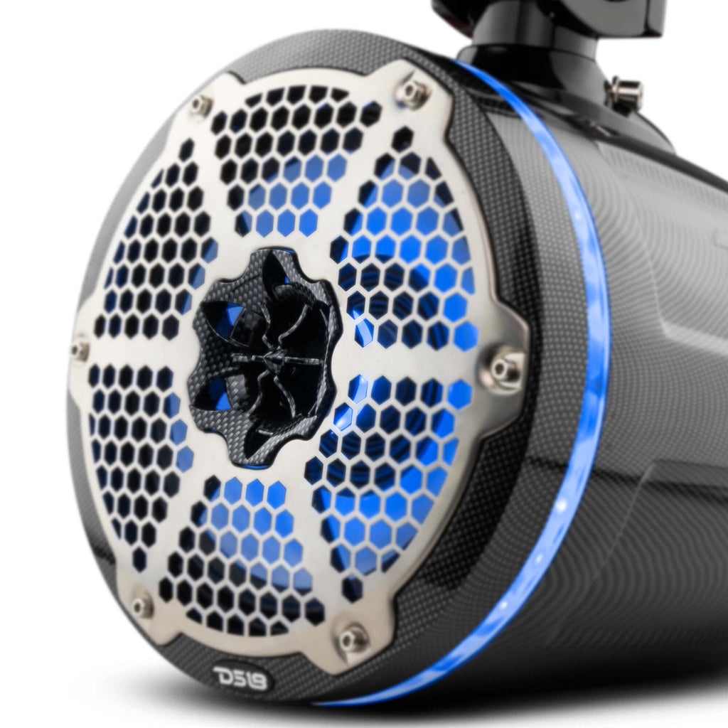 Bronco 6th Gen Mounting Tube Bundle with Dual 8" Marine Tower Speakers with RGB LED Lights