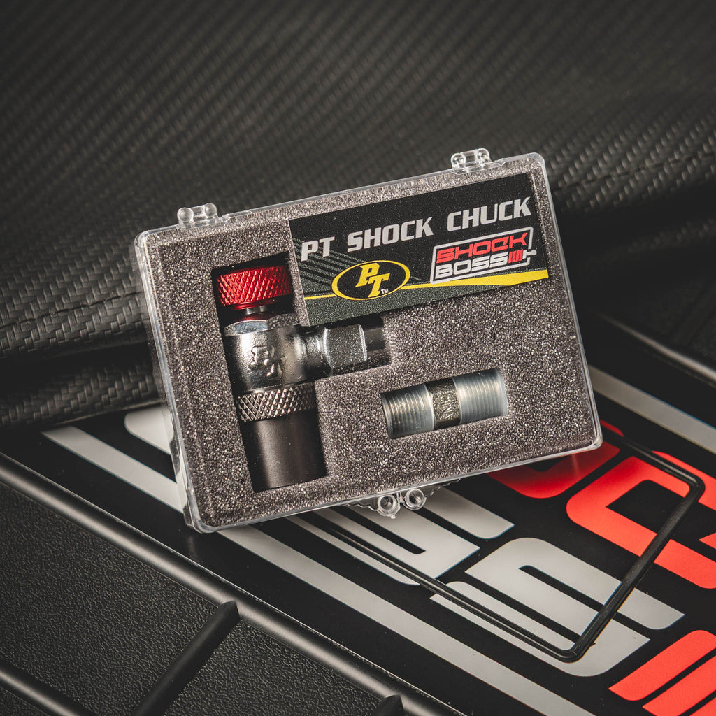 PT Shock Chuck™ Xtra Long - No Air Loss (NAL) Tire and Shock chuck - 1000 psi WP
