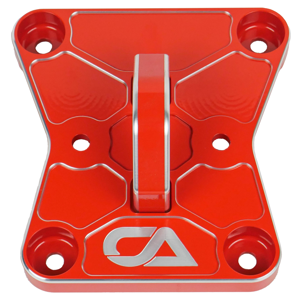 CA Technologies USA Pull Plate  3D scanned for perfect fitment and machined from 6061 aluminum with a finished thickness of 1" for maximum durability, the new 2022 Can-Am X3 pull plate is easy to install and built to last a lifetime.   OEM color matching ensures all CA Technologies USA parts will pair perfectly with your build. 