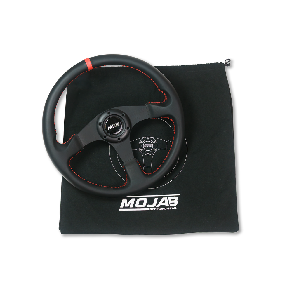 13.5'' MOJAB Flat Steering Wheel Leather or Suede