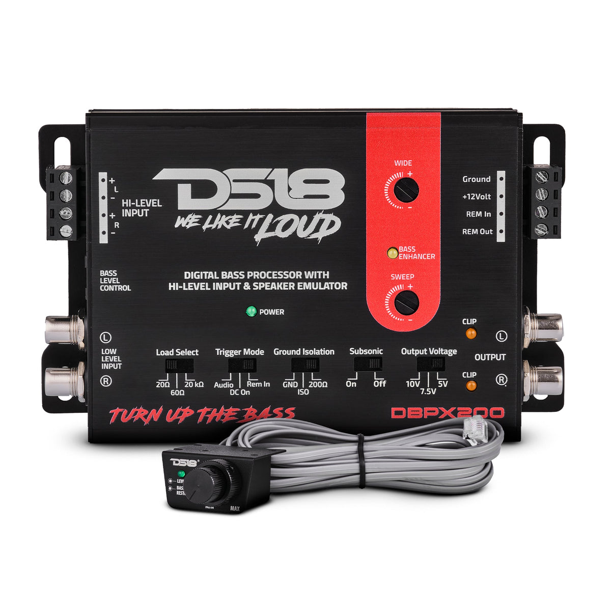 Digital Bass Processor with Hi to Low Signal Converter & Speaker Emulator