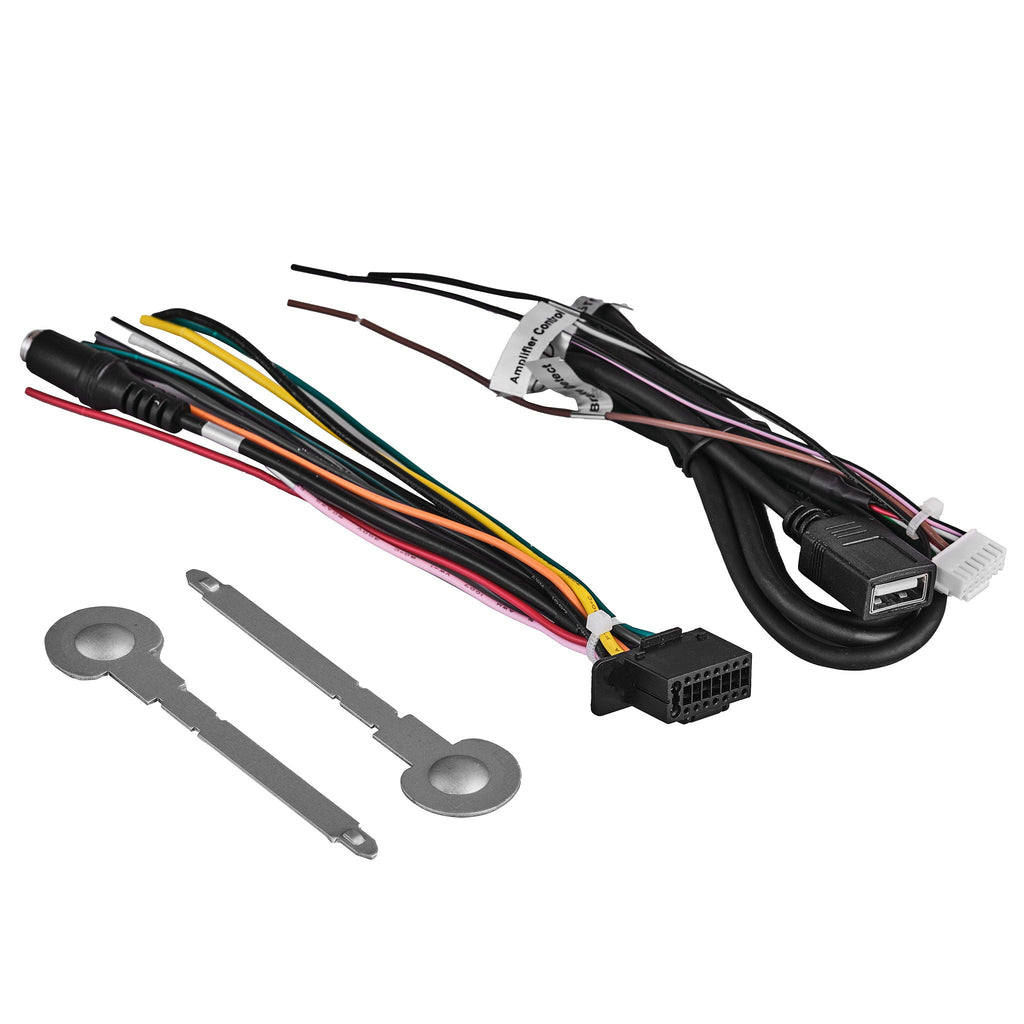 10.5" Floating Adjustable Modular Touchscreen Mechless Single-DIN Head Unit with Bluetooth, Mirror Link and USB
